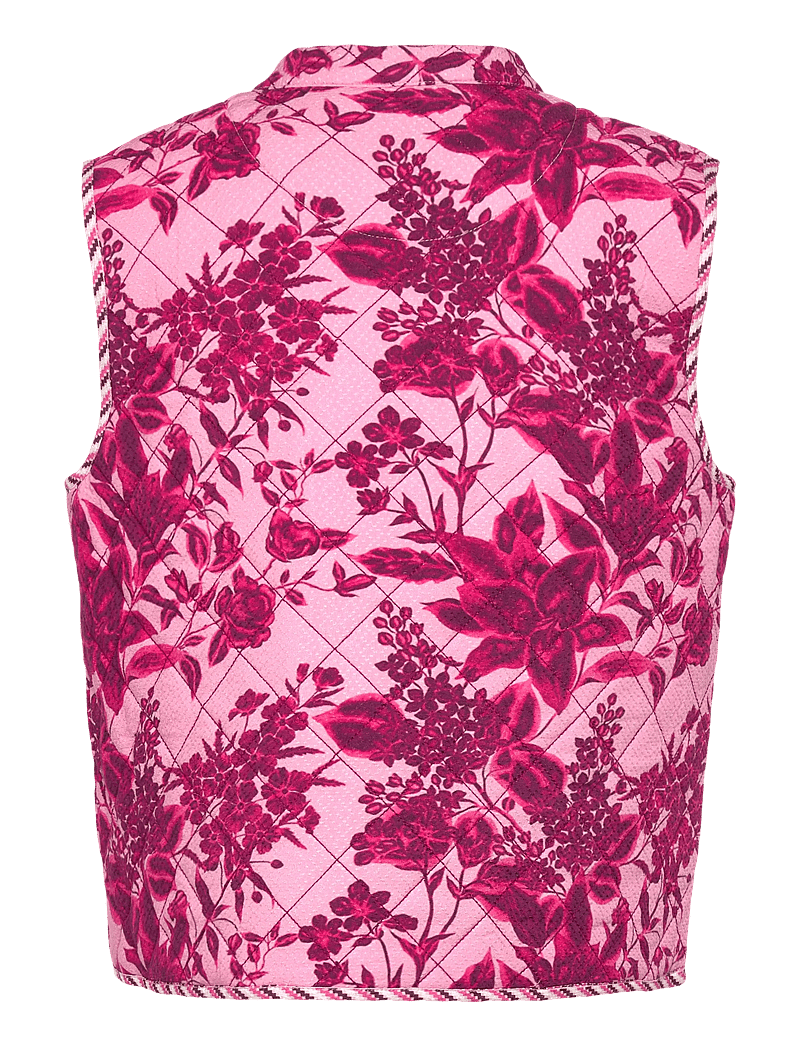 Lollys Laundry - CairoLL Quilted Vest - frühlingsjacken - pink - 2