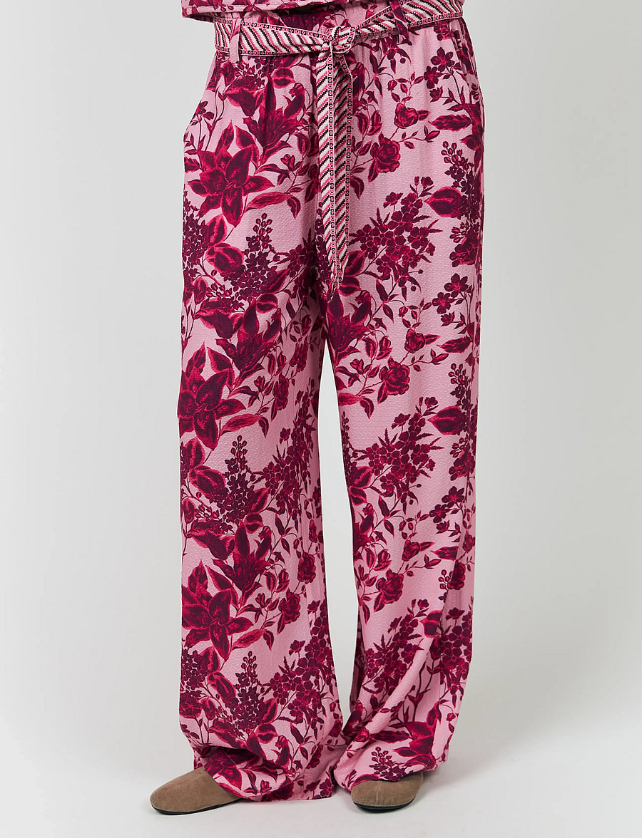 Lollys Laundry - VickyLL Pants - wijde broeken - pink - 0