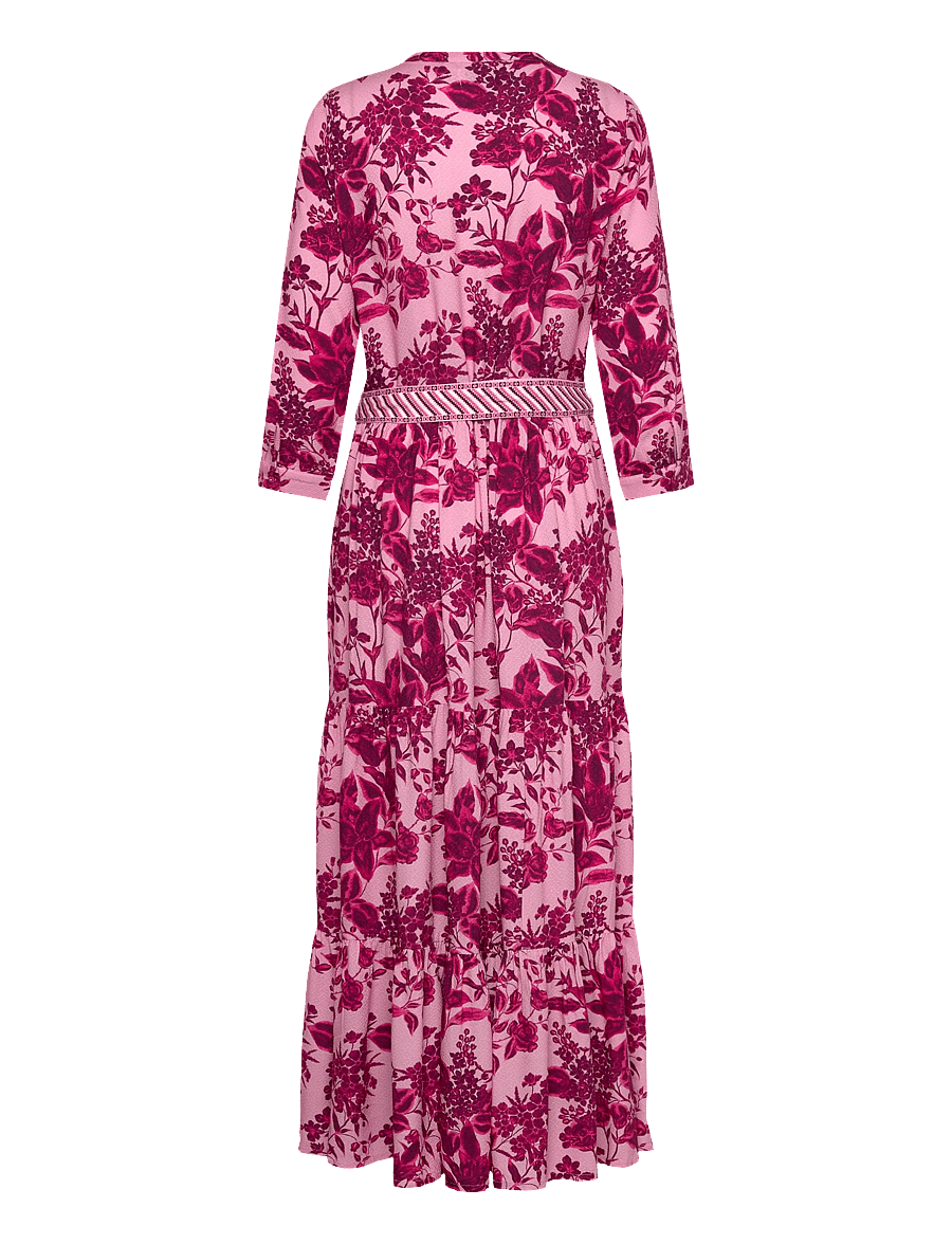 Lollys Laundry - NeeLL Maxi Dress 3/4 - sommerkleider - pink - 2