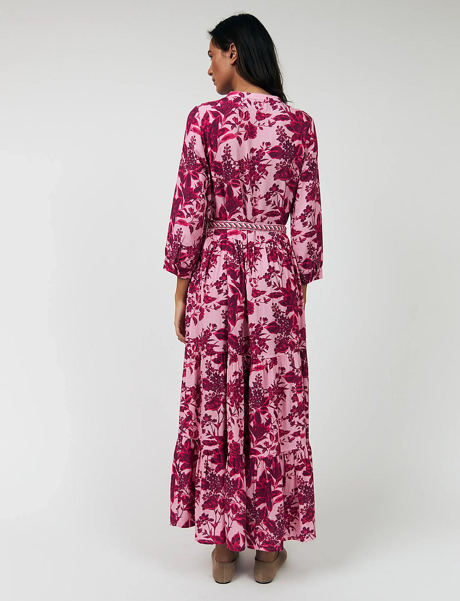 Lollys Laundry - NeeLL Maxi Dress 3/4 - sommerkleider - pink - 3