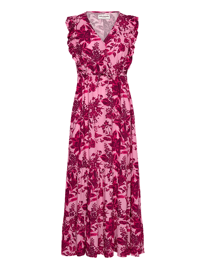 Lollys Laundry - SamoLL Midi Dress SL - midiklänningar - 51 pink - 1