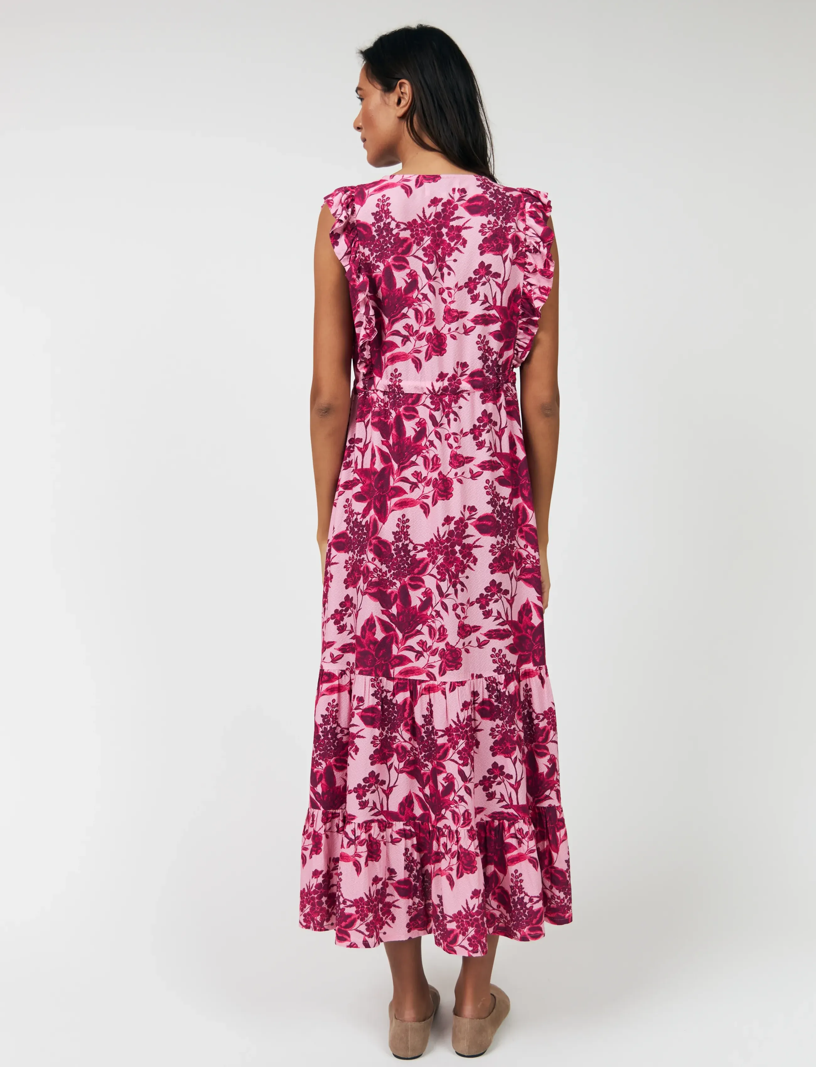 Lollys Laundry - SamoLL Midi Dress SL - midi dresses - 51 pink - 3