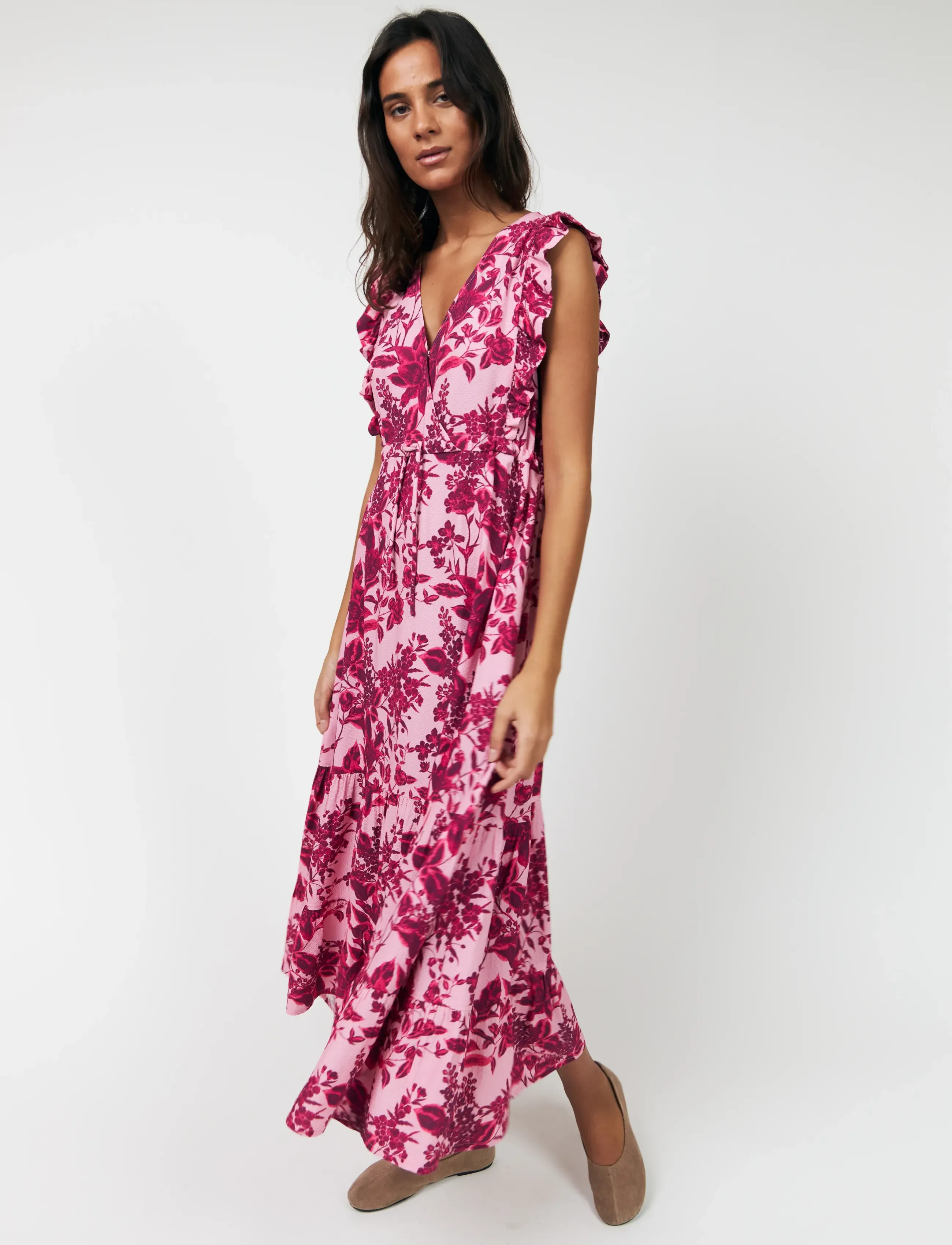 Lollys Laundry - SamoLL Midi Dress SL - midi dresses - 51 pink - 4