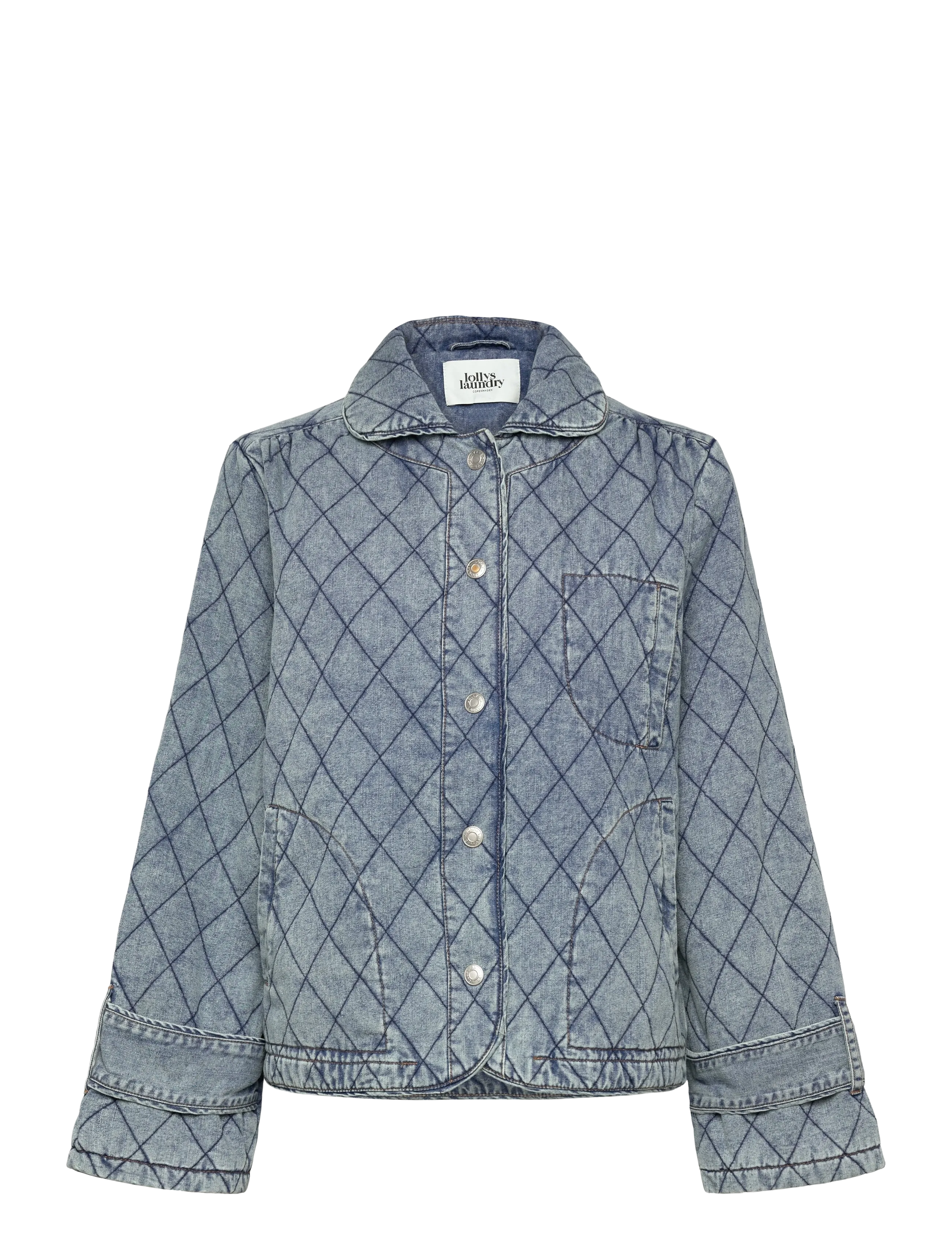 Lollys Laundry ViolaLL Quilted Jacket LS - Jassen & Mantels - WASHED DENIM / blue