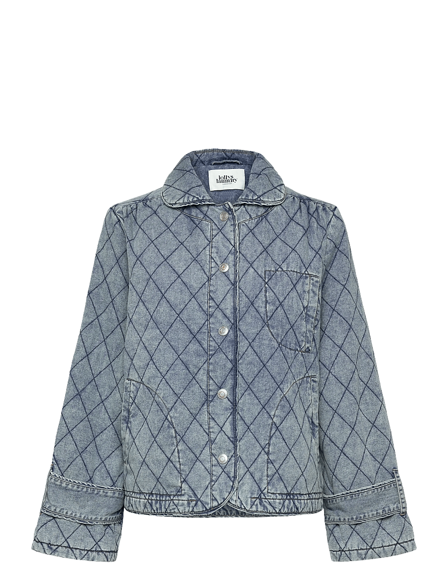 Lollys Laundry - ViolaLL Quilted Jacket LS - pavasara jakas - washed denim - 1