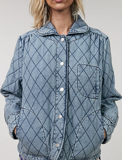 Violall Quilted Jacket Ls - Denimjakker