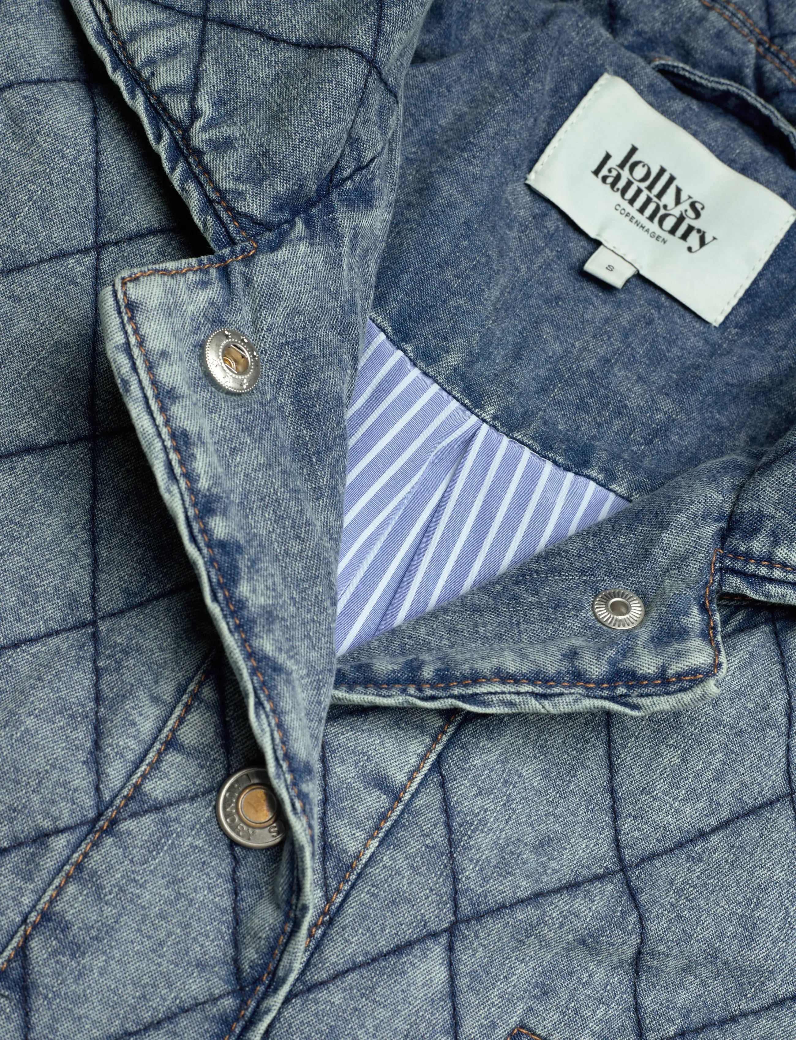 Lollys Laundry - ViolaLL Quilted Jacket LS - jeansjacken - washed denim - 5
