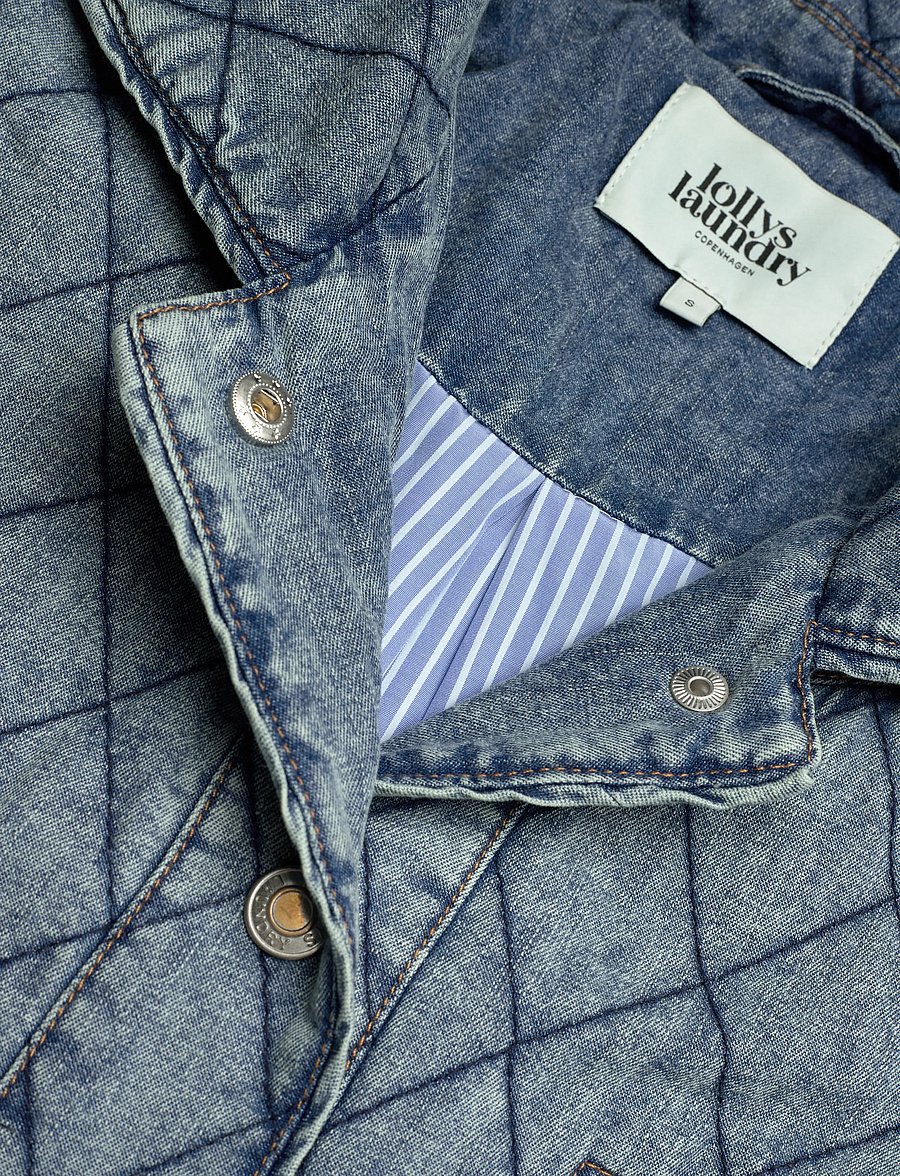 Lollys Laundry - ViolaLL Quilted Jacket LS - pavasara jakas - washed denim - 5