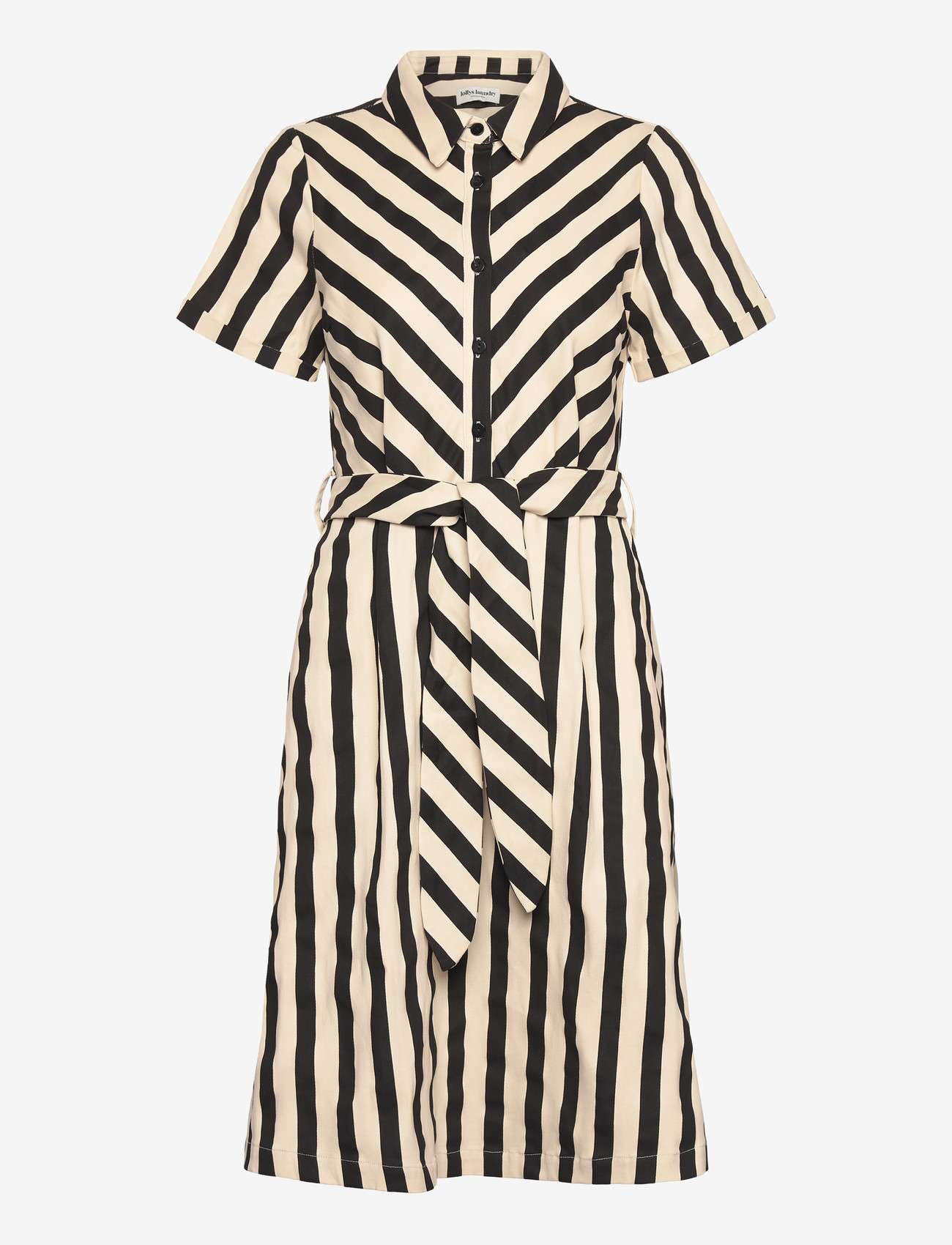 Lollys Laundry - TulleLL Midi dress SS - sommerkleider - black - 1