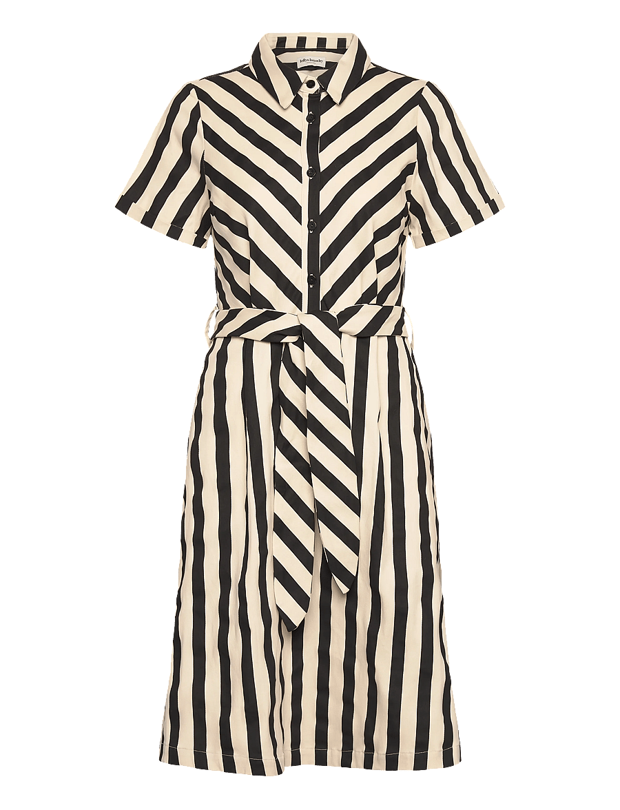 Lollys Laundry - TulleLL Midi dress SS - suvekleidid - black - 1
