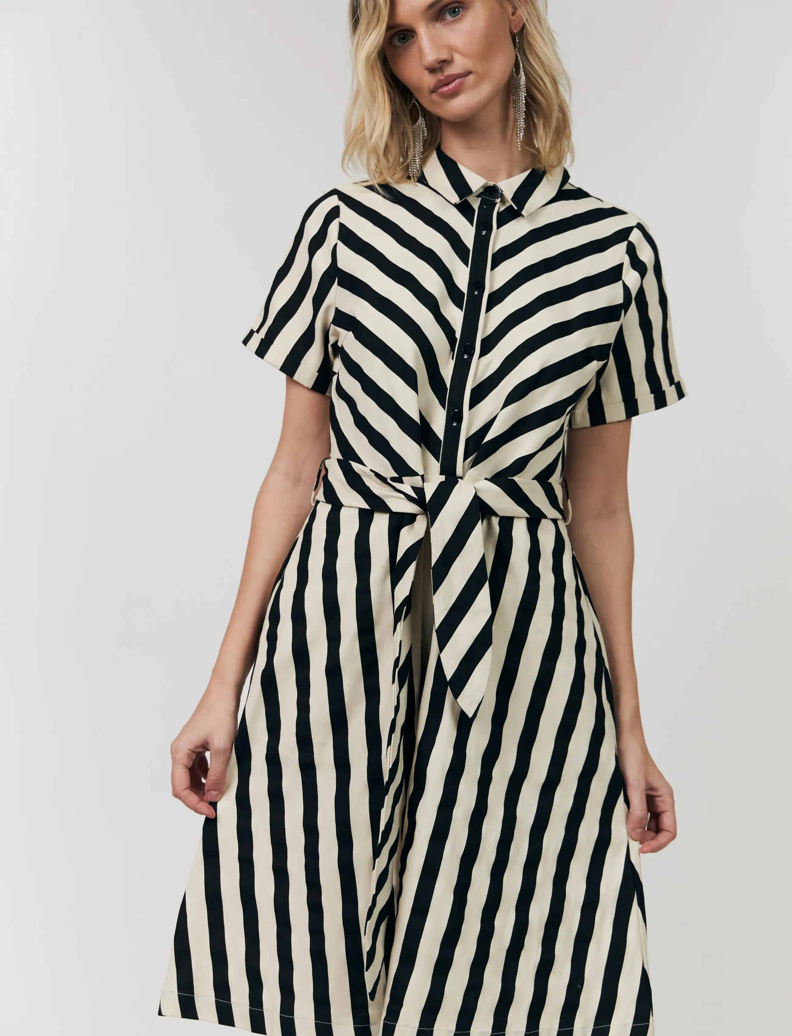 Lollys Laundry TulleLL Midi dress SS - Kleider - BLACK / black