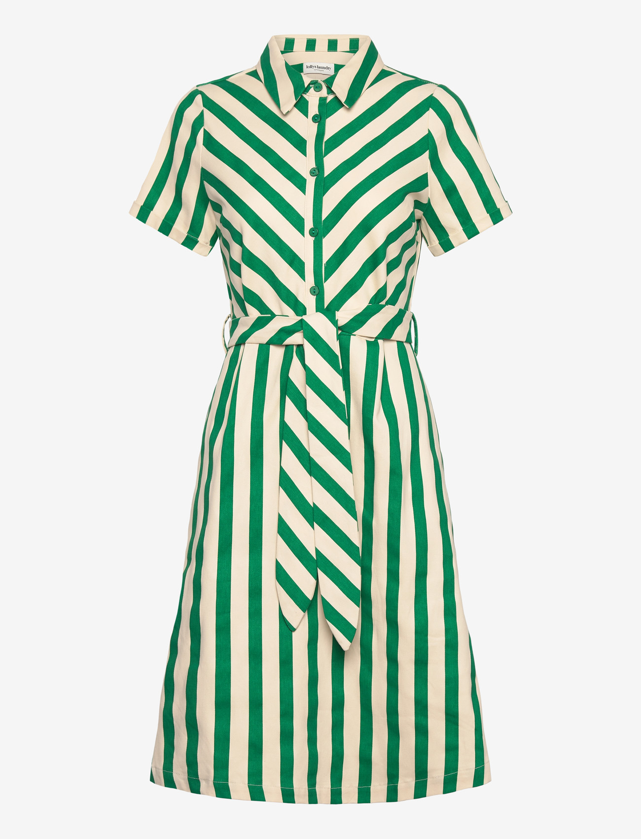 Lollys Laundry - TulleLL Midi dress SS - sommerkleider - green - 0