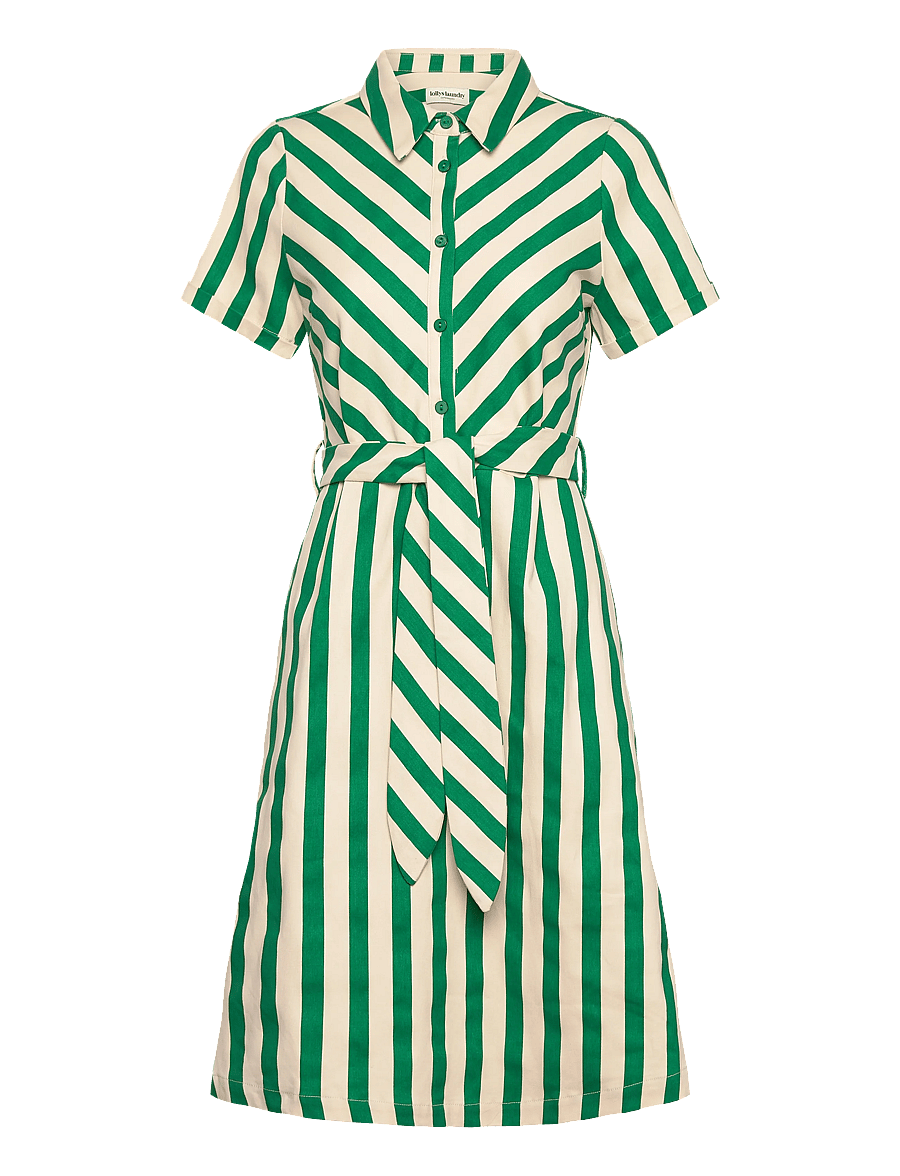 Lollys Laundry - TulleLL Midi dress SS - sommerkjoler - green - 1