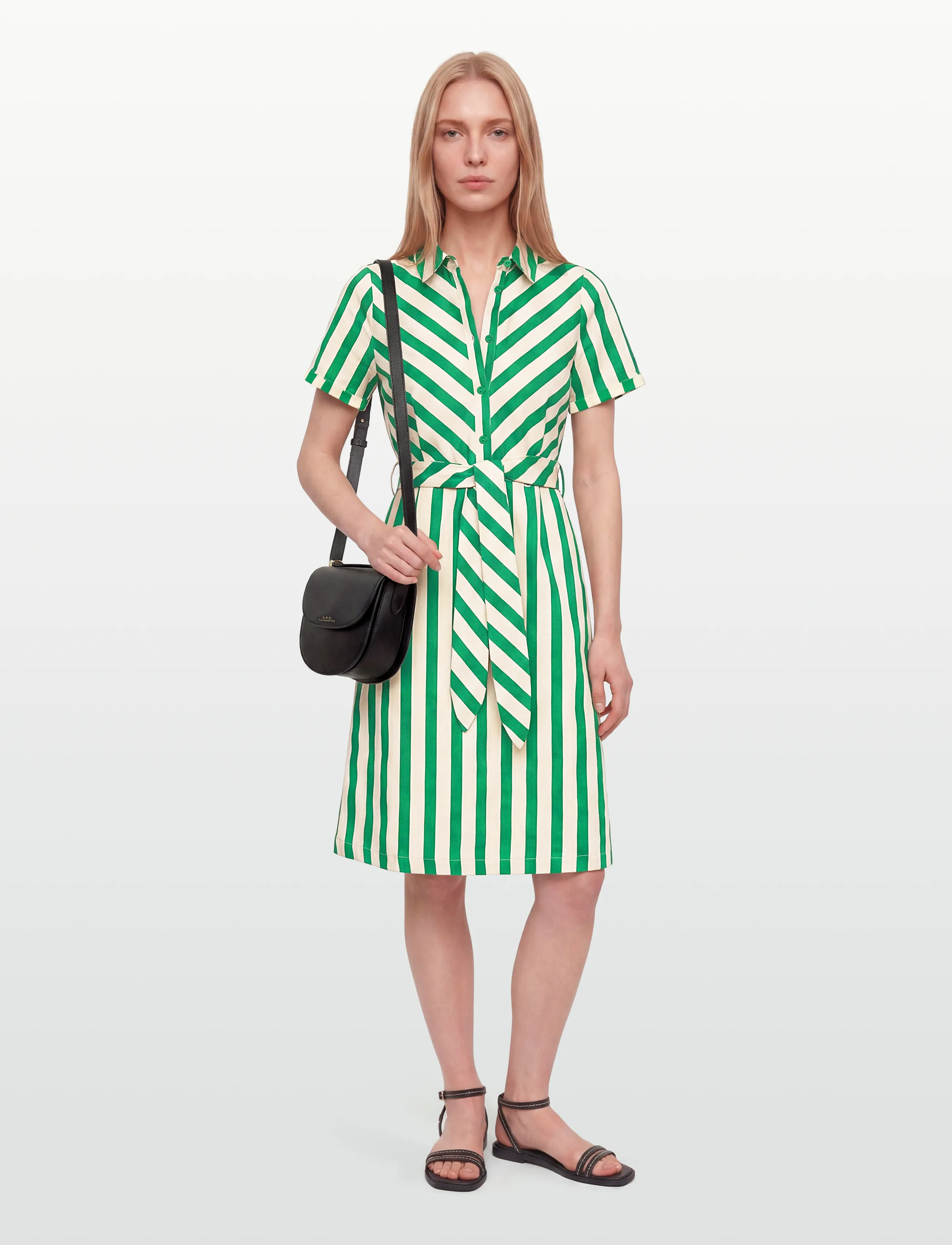 Lollys Laundry TulleLL Midi dress SS - Jurken - GREEN / green