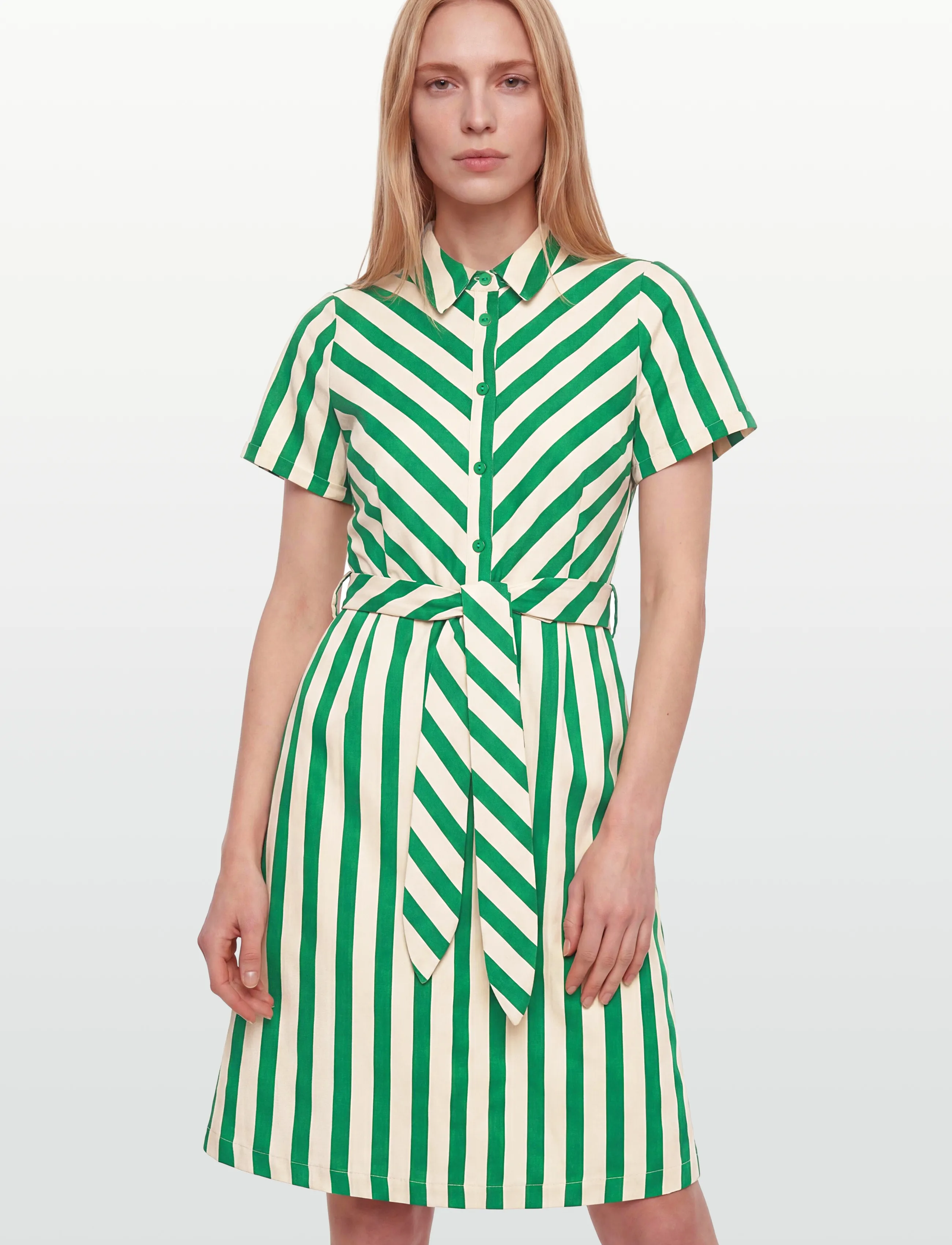 Lollys Laundry - TulleLL Midi dress SS - sommerkjoler - green - 3