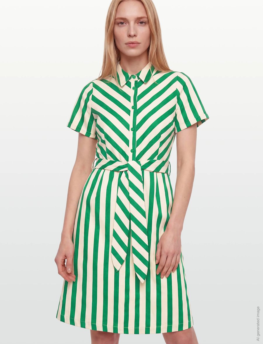 Lollys Laundry - TulleLL Midi dress SS - sommerkjoler - green - 3
