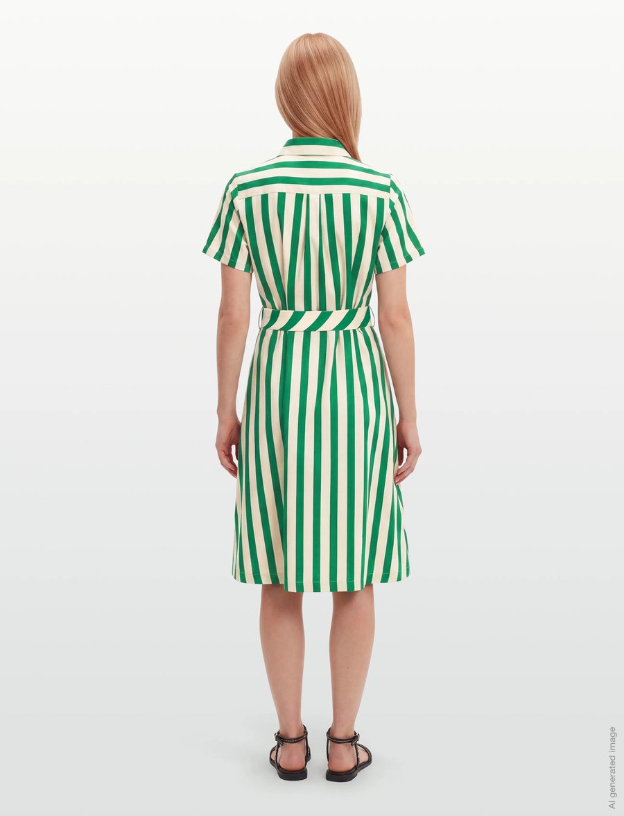 Lollys Laundry - TulleLL Midi dress SS - sommerkjoler - green - 4