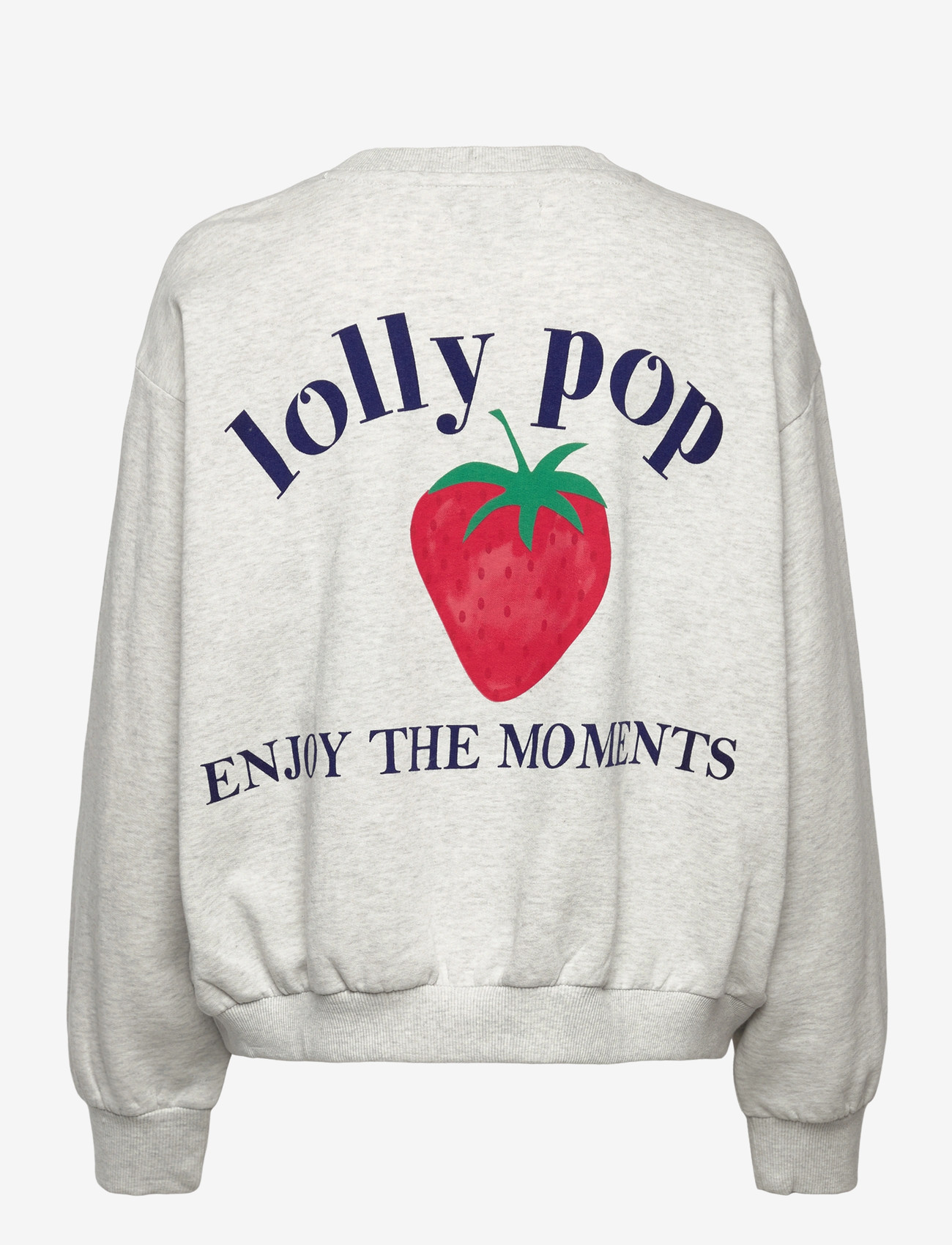 Lollys Laundry - SydneyLL Strawberry Sweatshirt LS - modetrends - light grey melange - 2