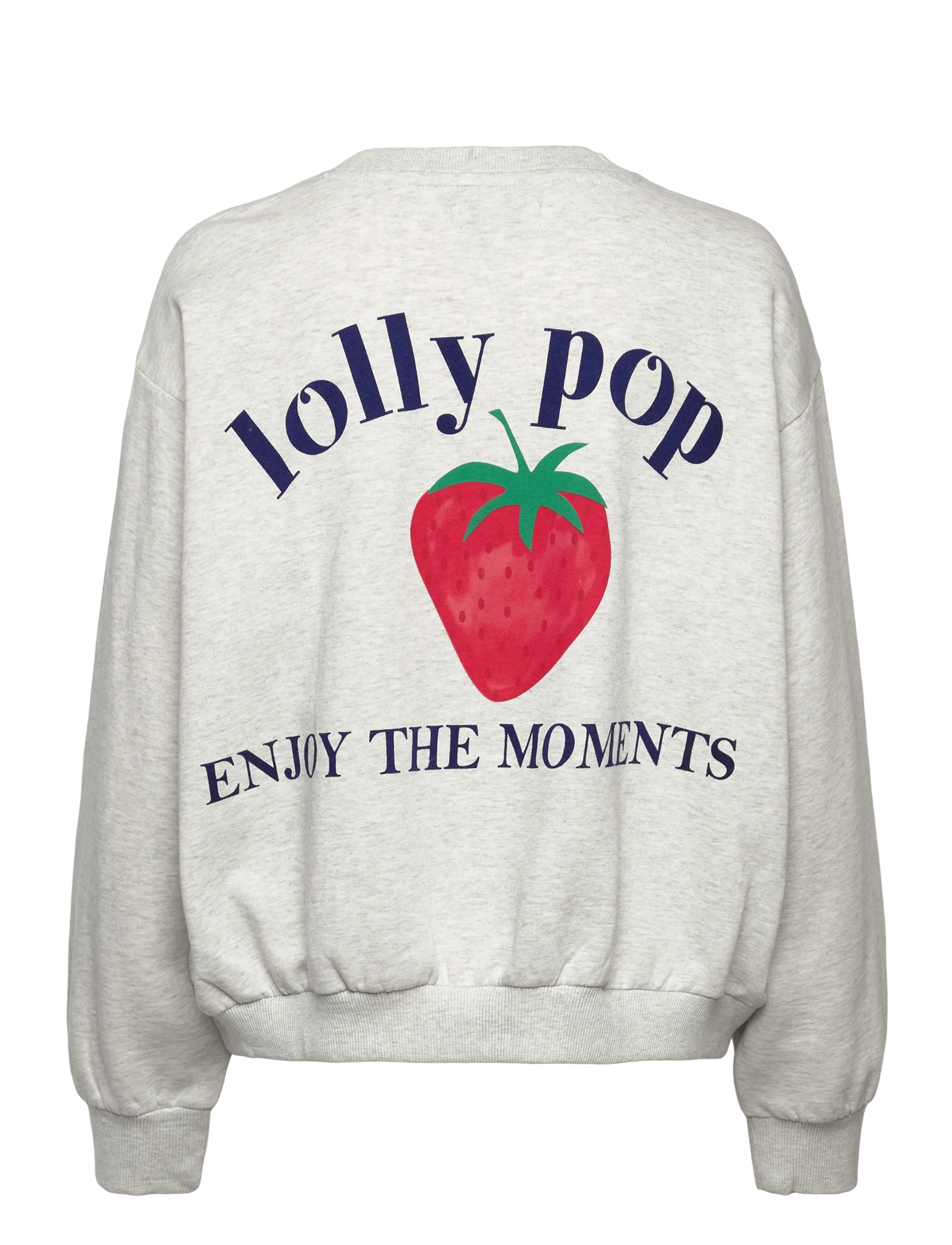 Lollys Laundry - SydneyLL Strawberry Sweatshirt LS - colleget - light grey melange - 2