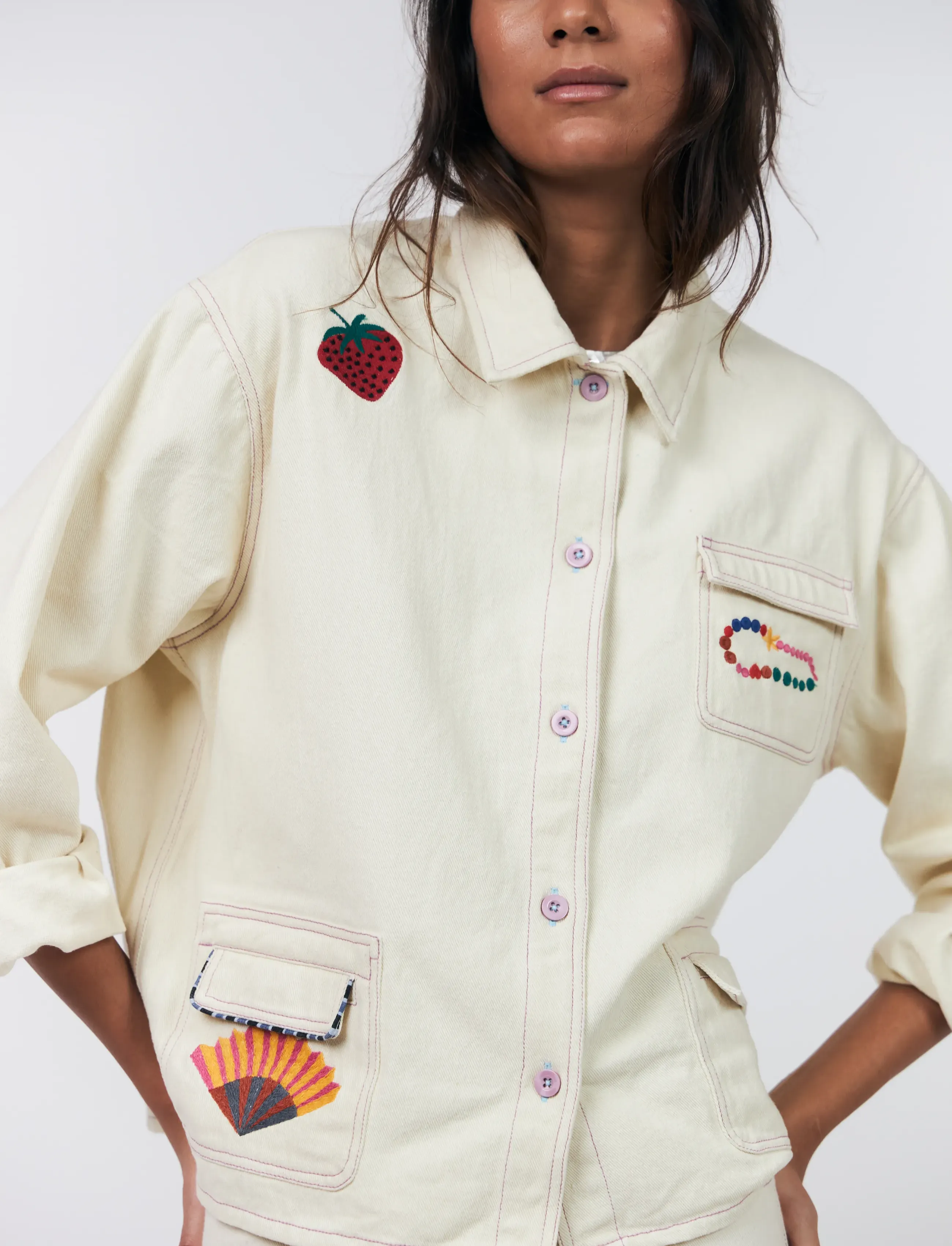 Lollys Laundry - AprilLL Jacket LS - utility jakid - creme - 4
