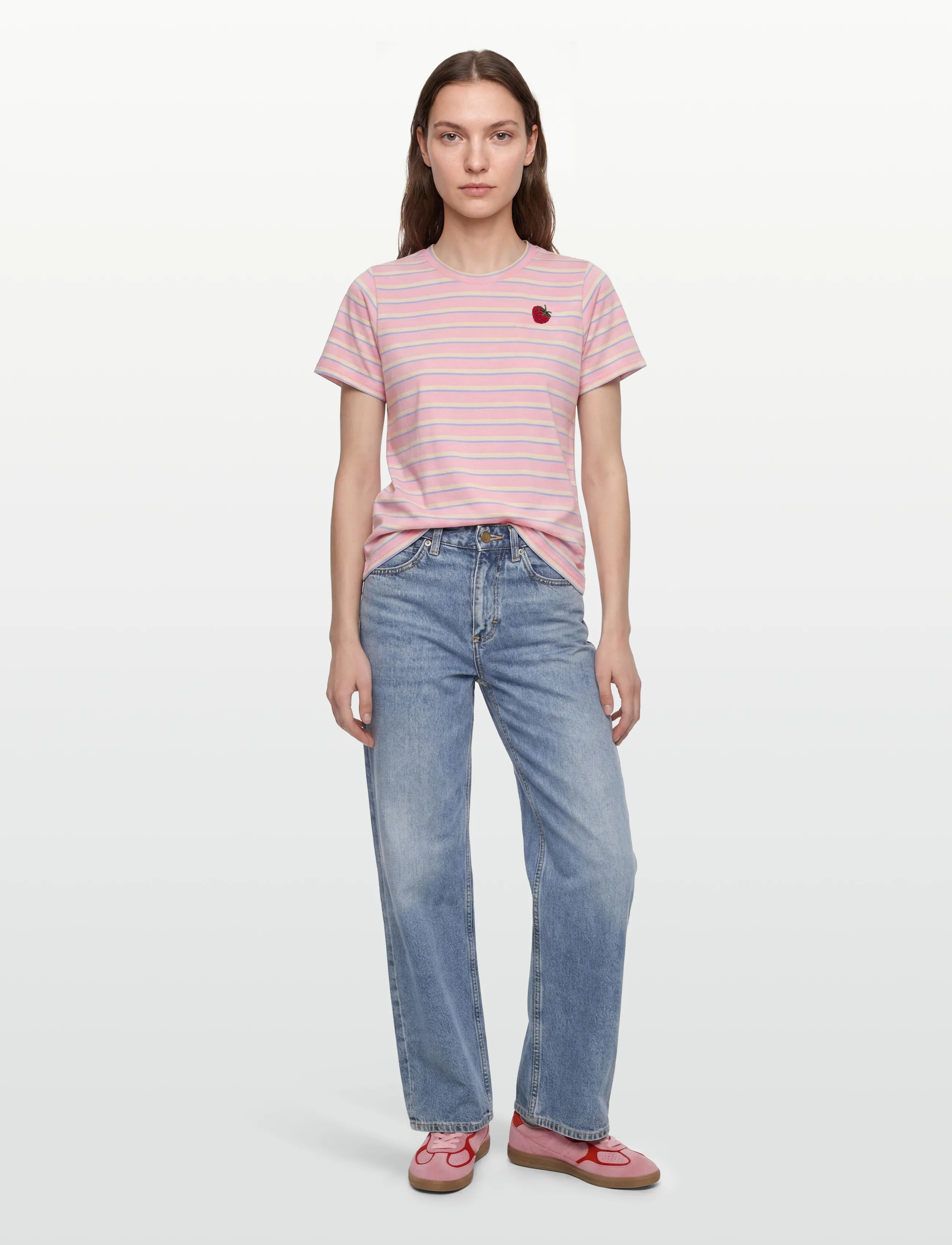 Lollys Laundry RomaLL Tee - T-paidat & topit - LIGHT PINK / pink/rose
