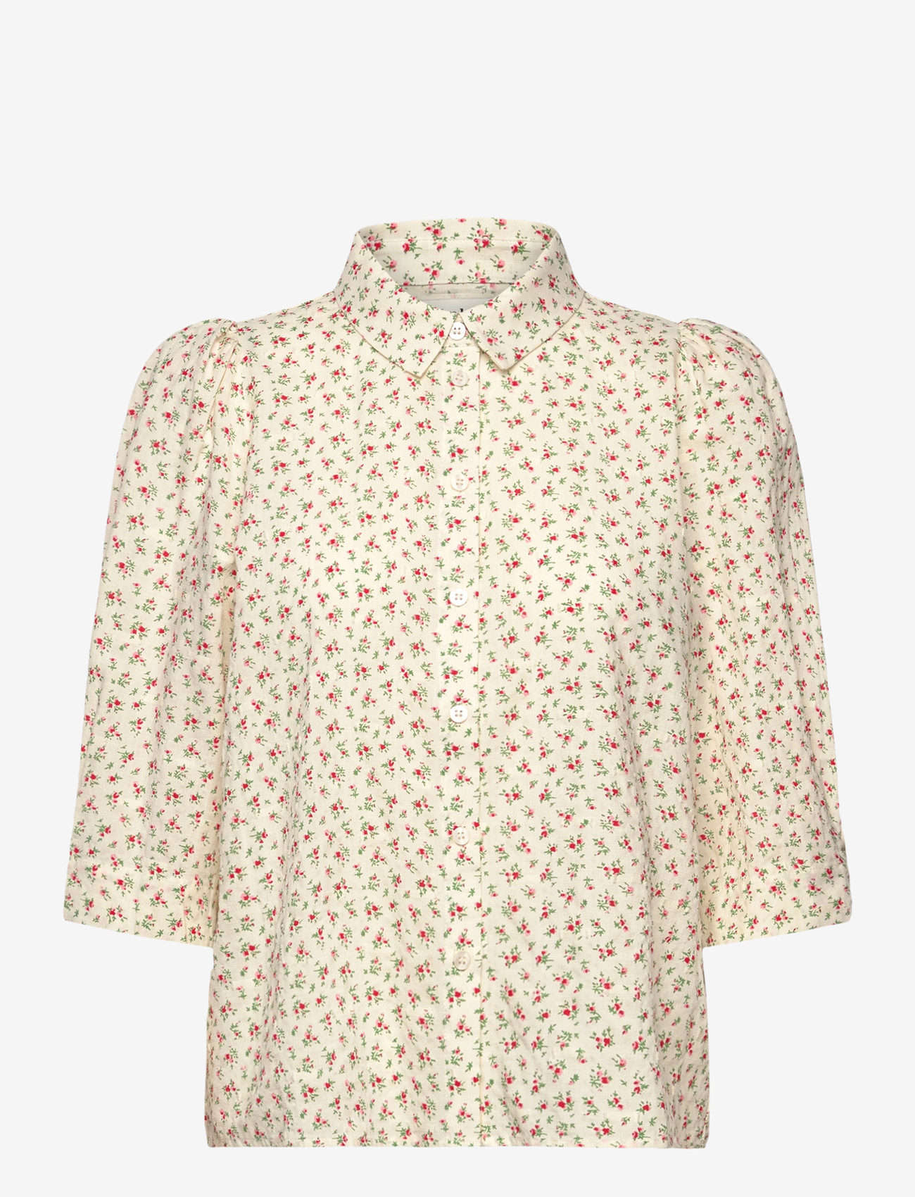 Lollys Laundry - BonoLL Shirt SS - kurzärmlige hemden - red - 0