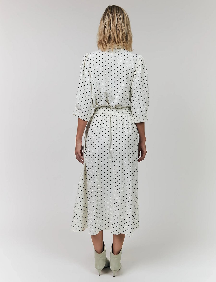 Lollys Laundry - AkaneLL Midi Skirt - midi kjolar - dot print - 3