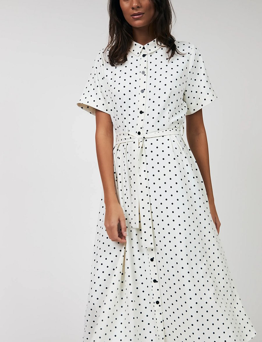 Lollys Laundry - BlakeLL Midi Dress - hemdkleider - dot print - 0