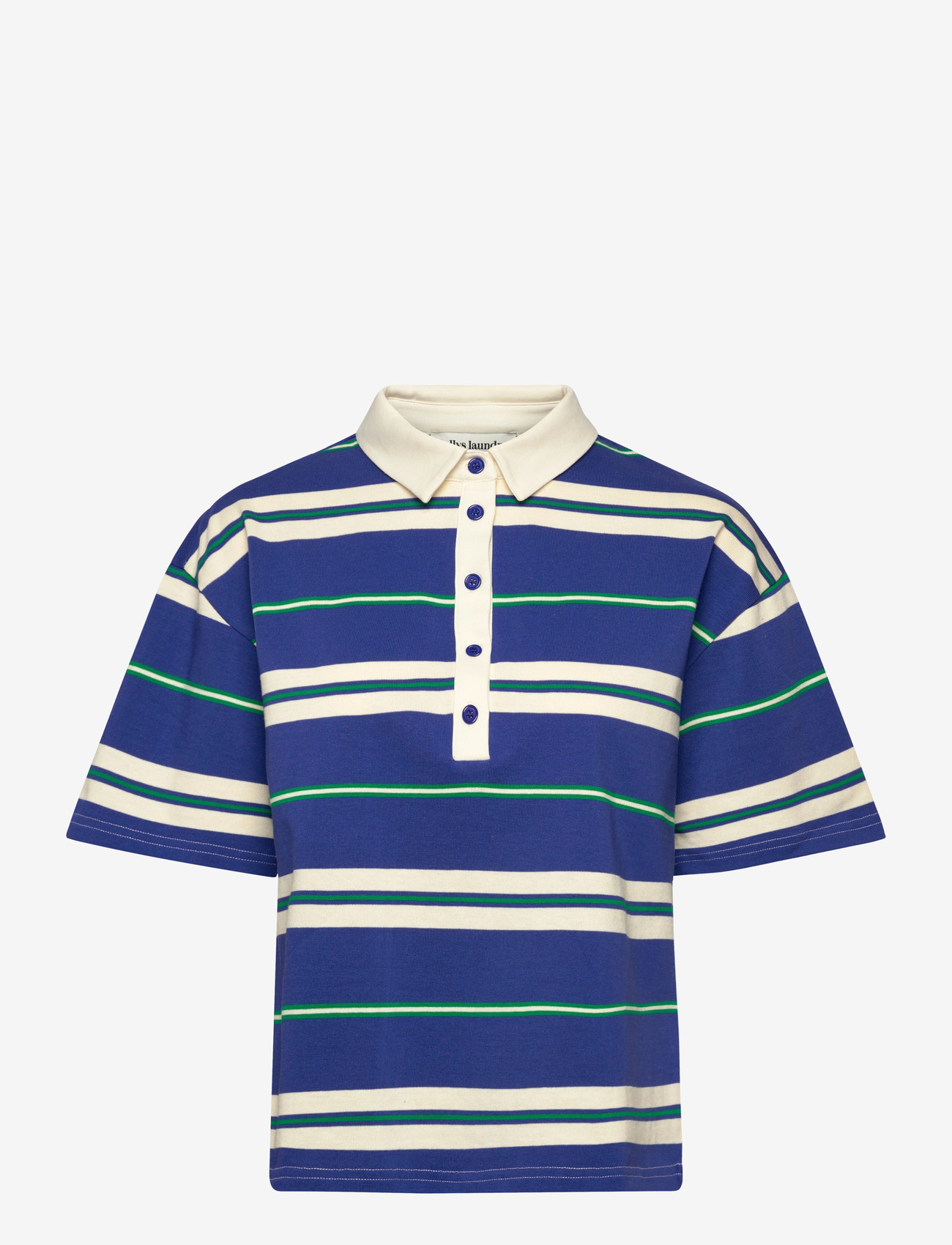 Lollys Laundry - UlmaLL Polo Tee SS - poloshirts - blue - 1