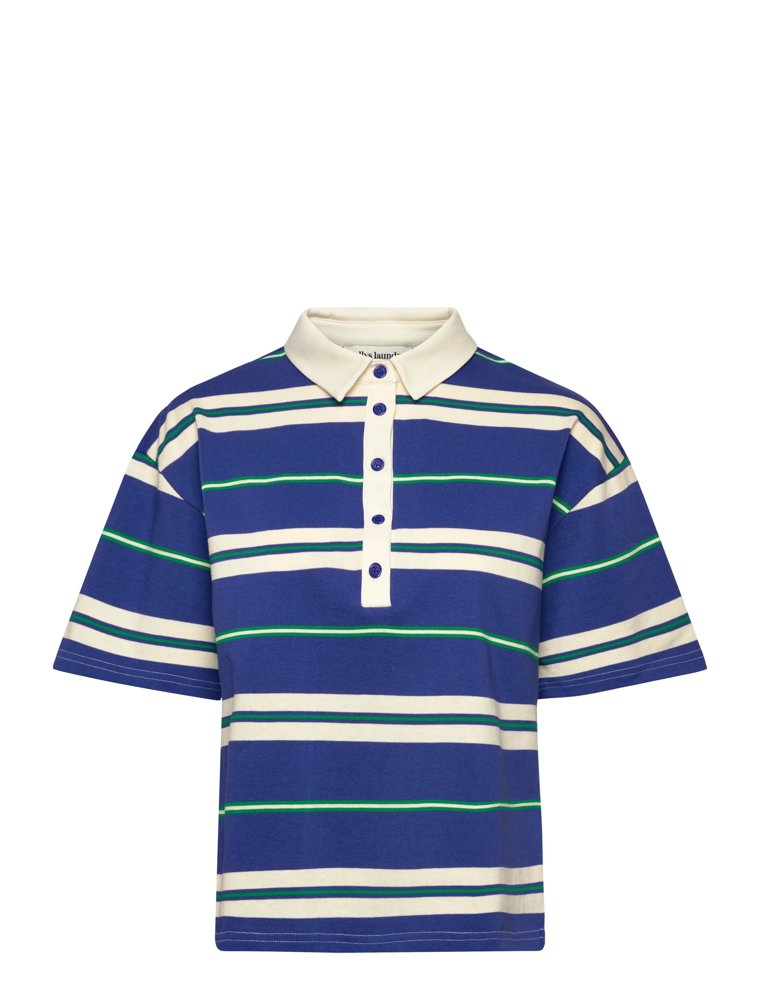 Lollys Laundry UlmaLL Polo Tee SS - T-Shirts & Tops - BLUE / blue