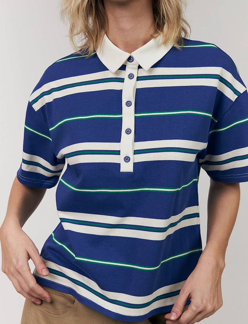 Lollys Laundry - UlmaLL Polo Tee SS - poloshirts - blue - 0