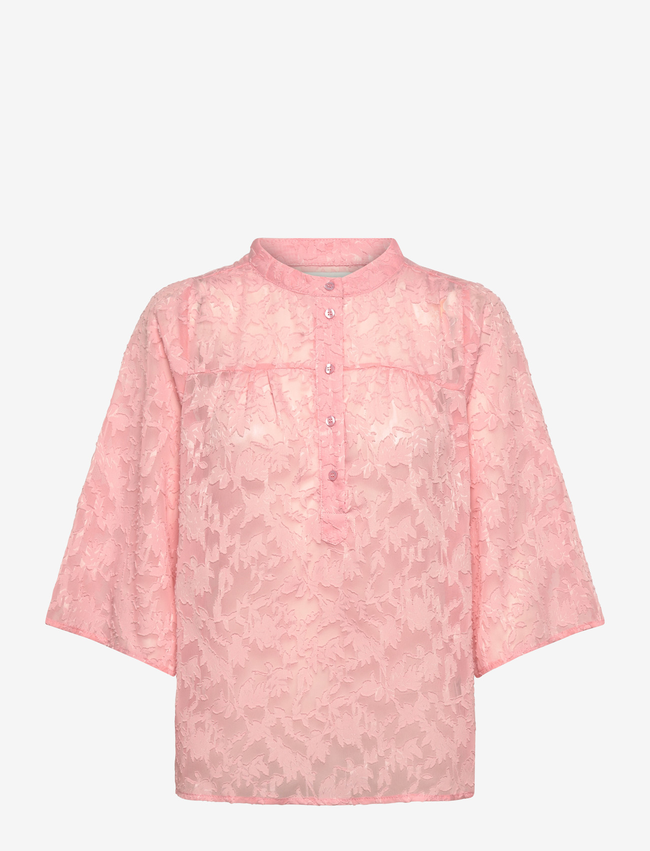 Lollys Laundry - LouiseLL Blouse - kortärmade blusar - 84 light pink - 1