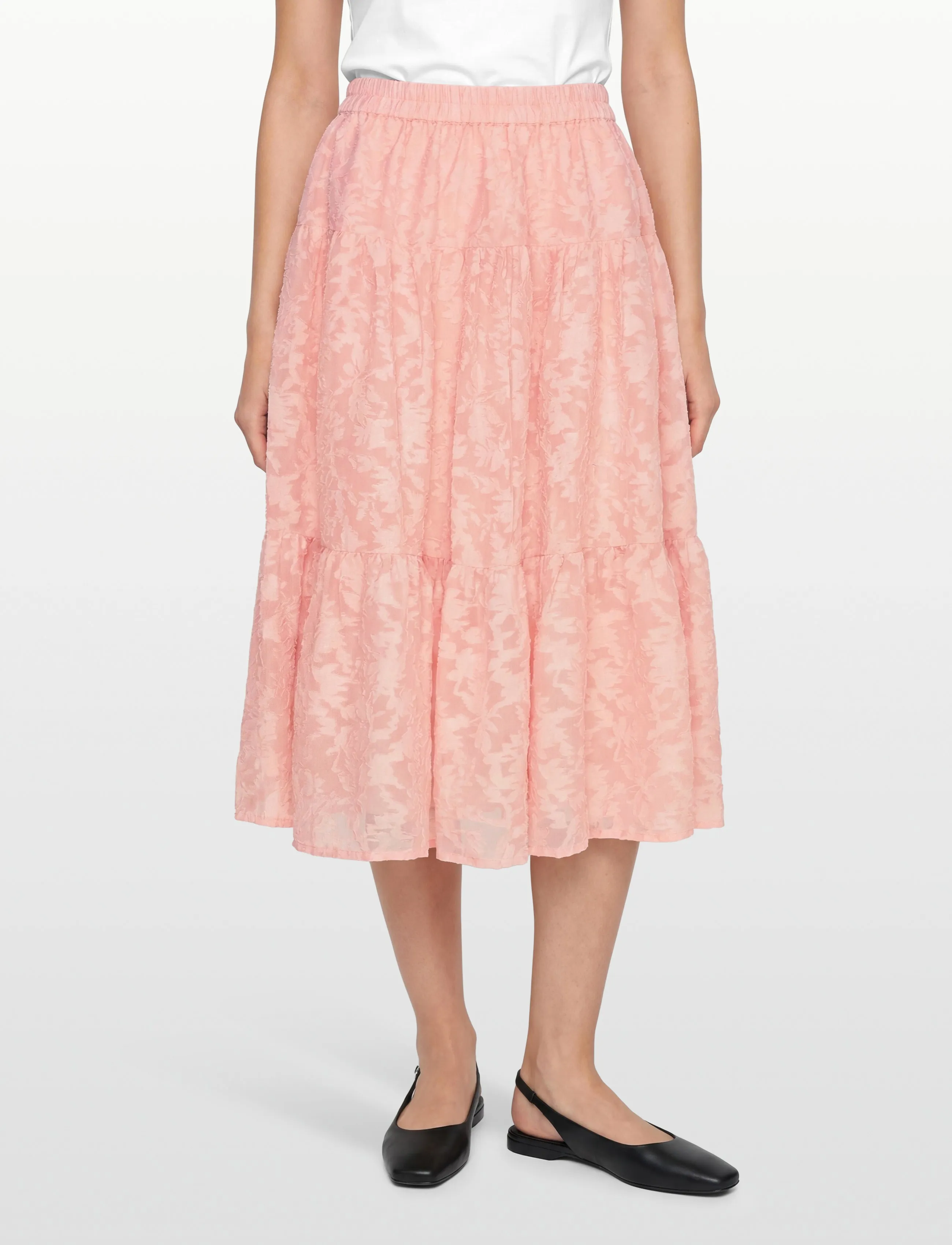Lollys Laundry - MorningLL Midi Skirt - midi-röcke - light pink - 3