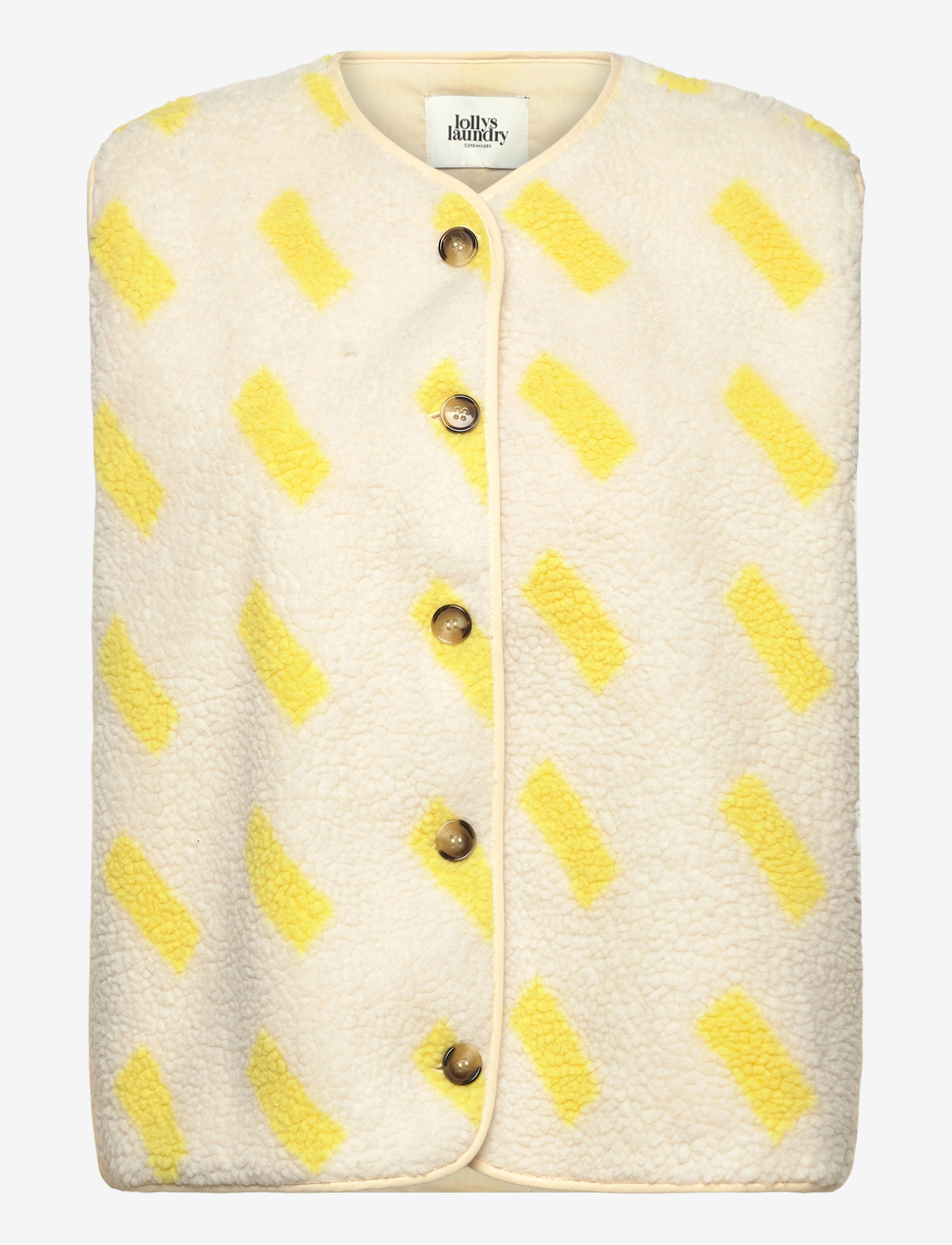 Lollys Laundry - JaceLL Vest SL - fleece- og teddyveste - light yellow - 1