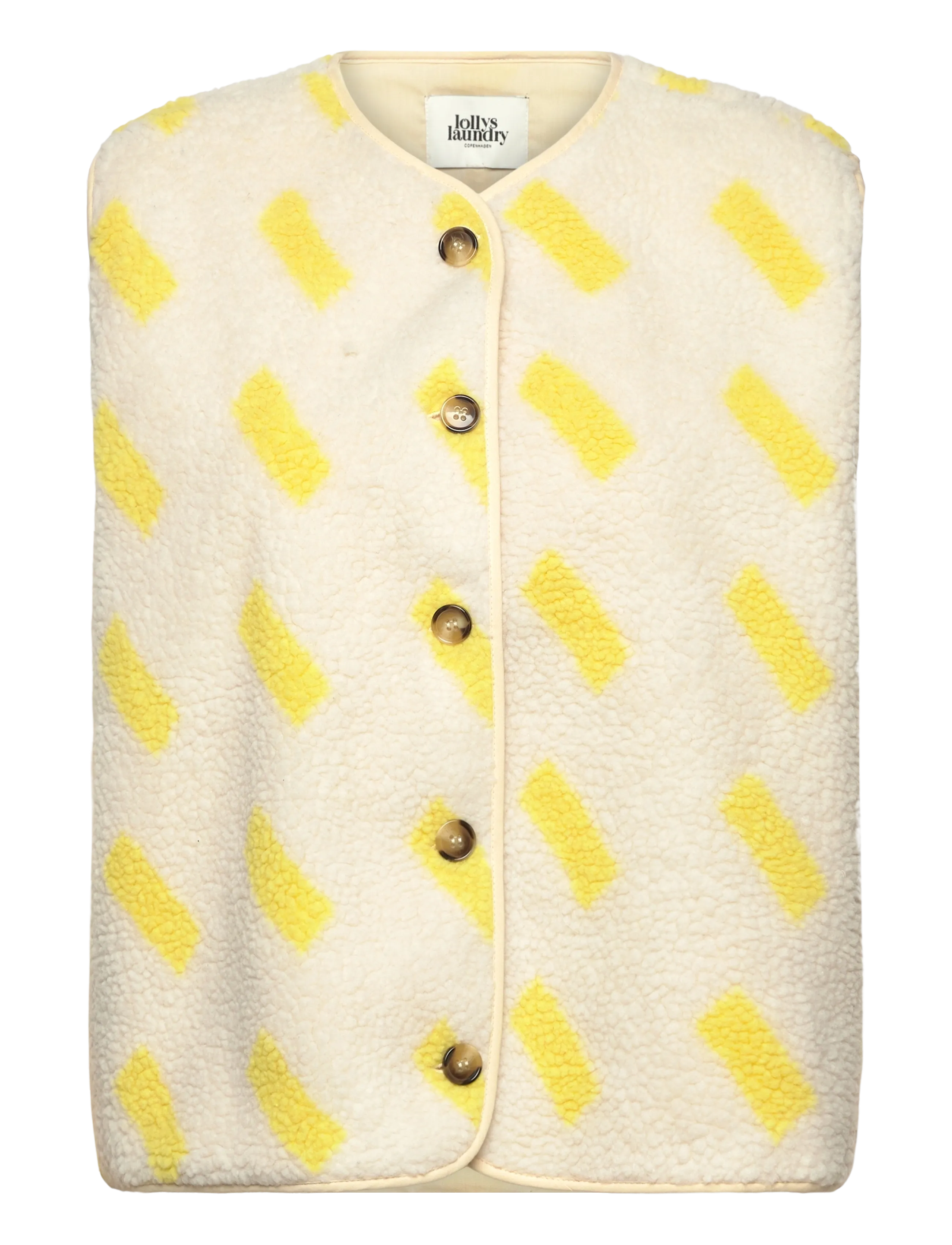Lollys Laundry JaceLL Vest SL - Gefütterte westen - LIGHT YELLOW / yellow