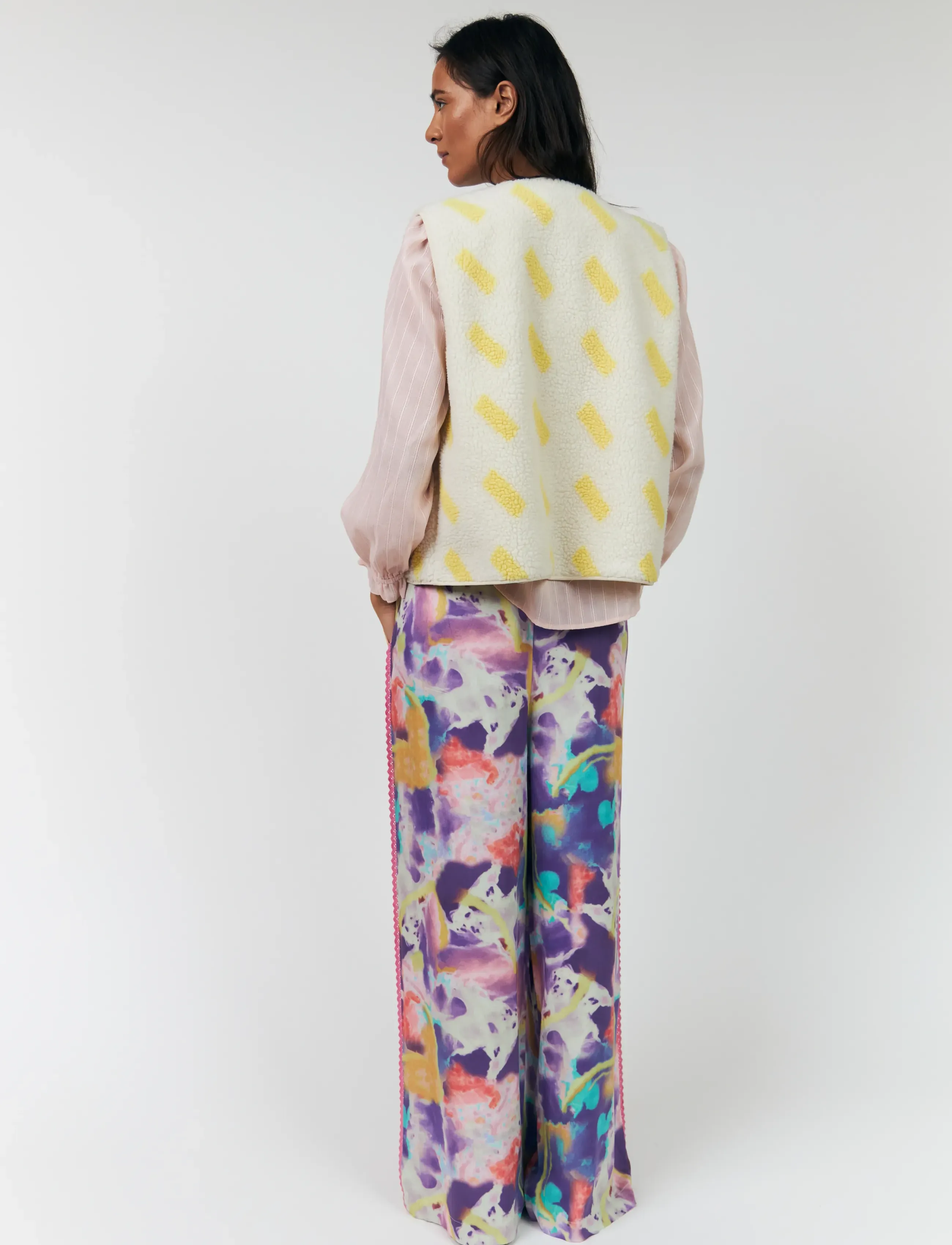 Lollys Laundry - JaceLL Vest SL - fleece- und teddy-westen - light yellow - 3