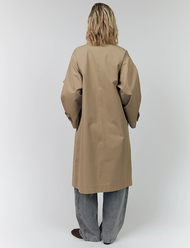 Lollys Laundry - RussiLL Jacket LS - trenchcoats - 08 beige - 3