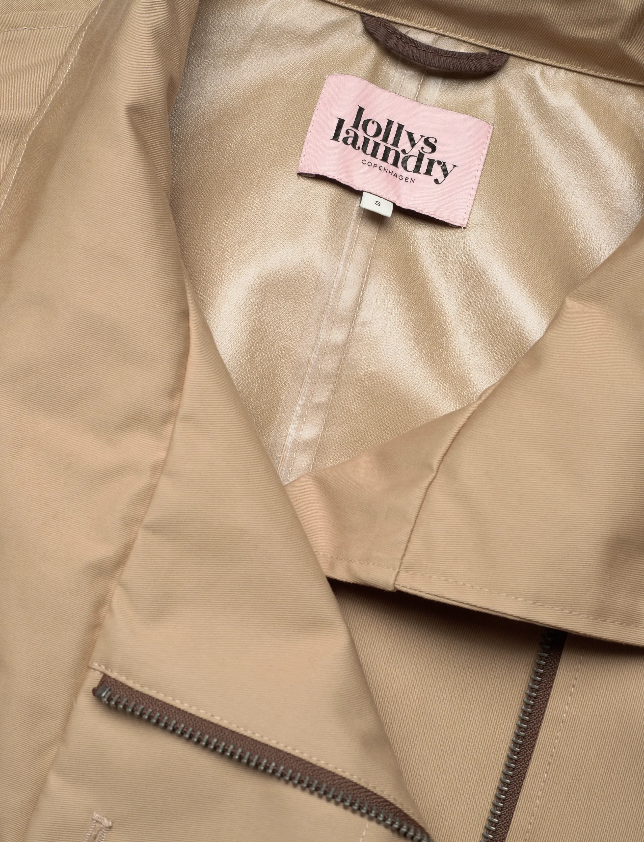 Lollys Laundry - RussiLL Jacket LS - trenchcoats - 08 beige - 5