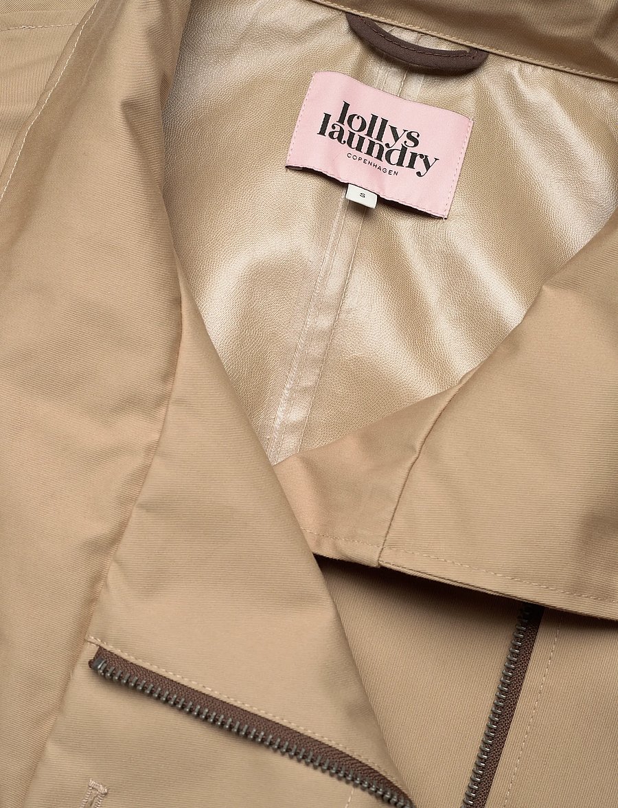 Lollys Laundry - RussiLL Jacket LS - trenchcoats - 08 beige - 5