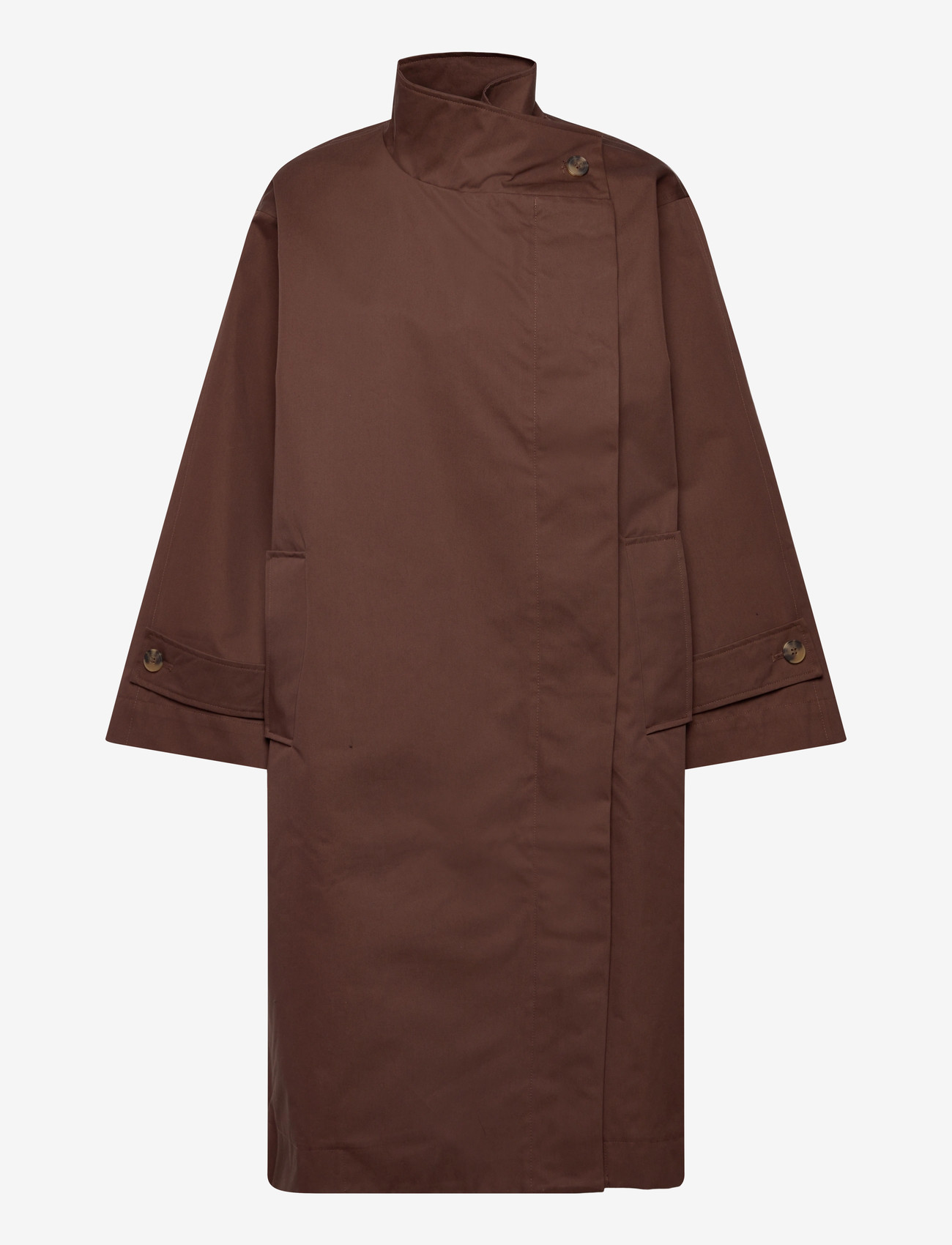 Lollys Laundry - RussiLL Jacket LS - trenchcoats - dark mokka - 1