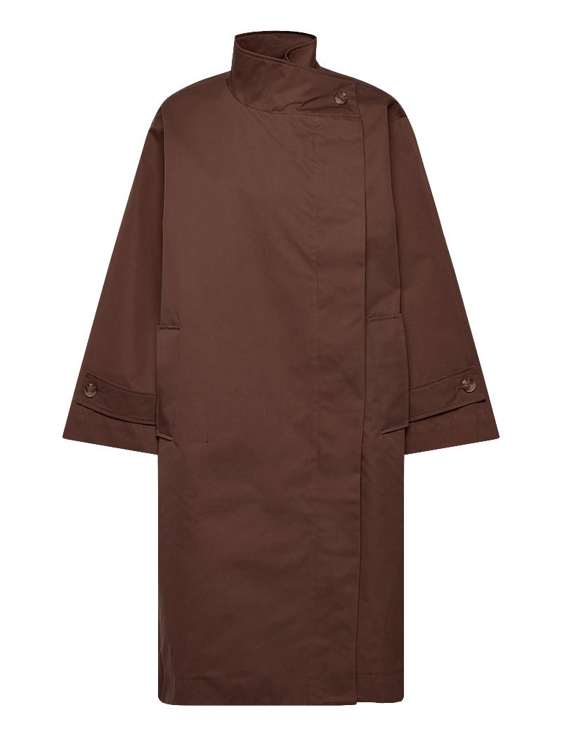Lollys Laundry - RussiLL Jacket LS - trenchcoats - dark mokka - 1
