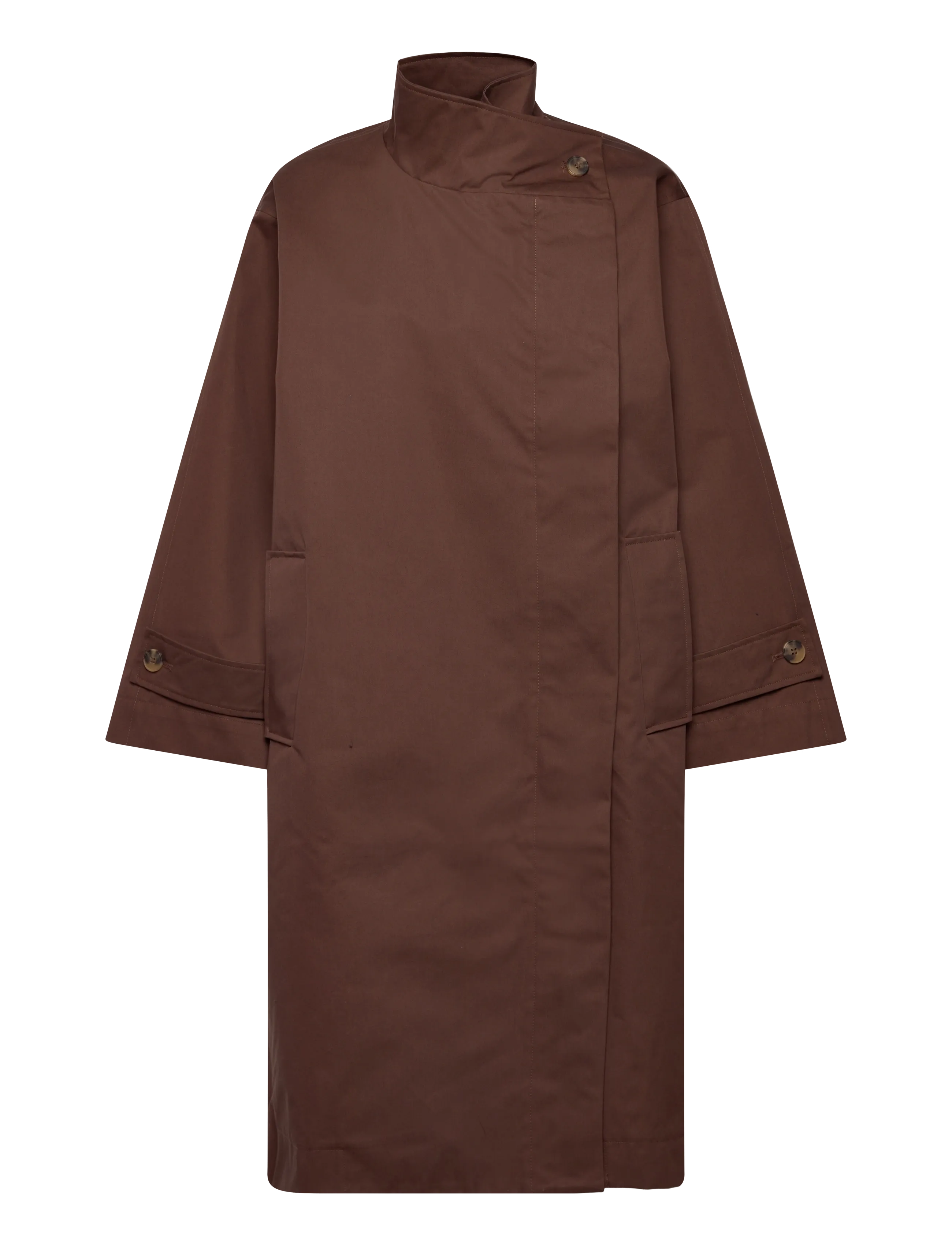 Lollys Laundry - RussiLL Jacket LS - trenchcoats - dark mokka - 1