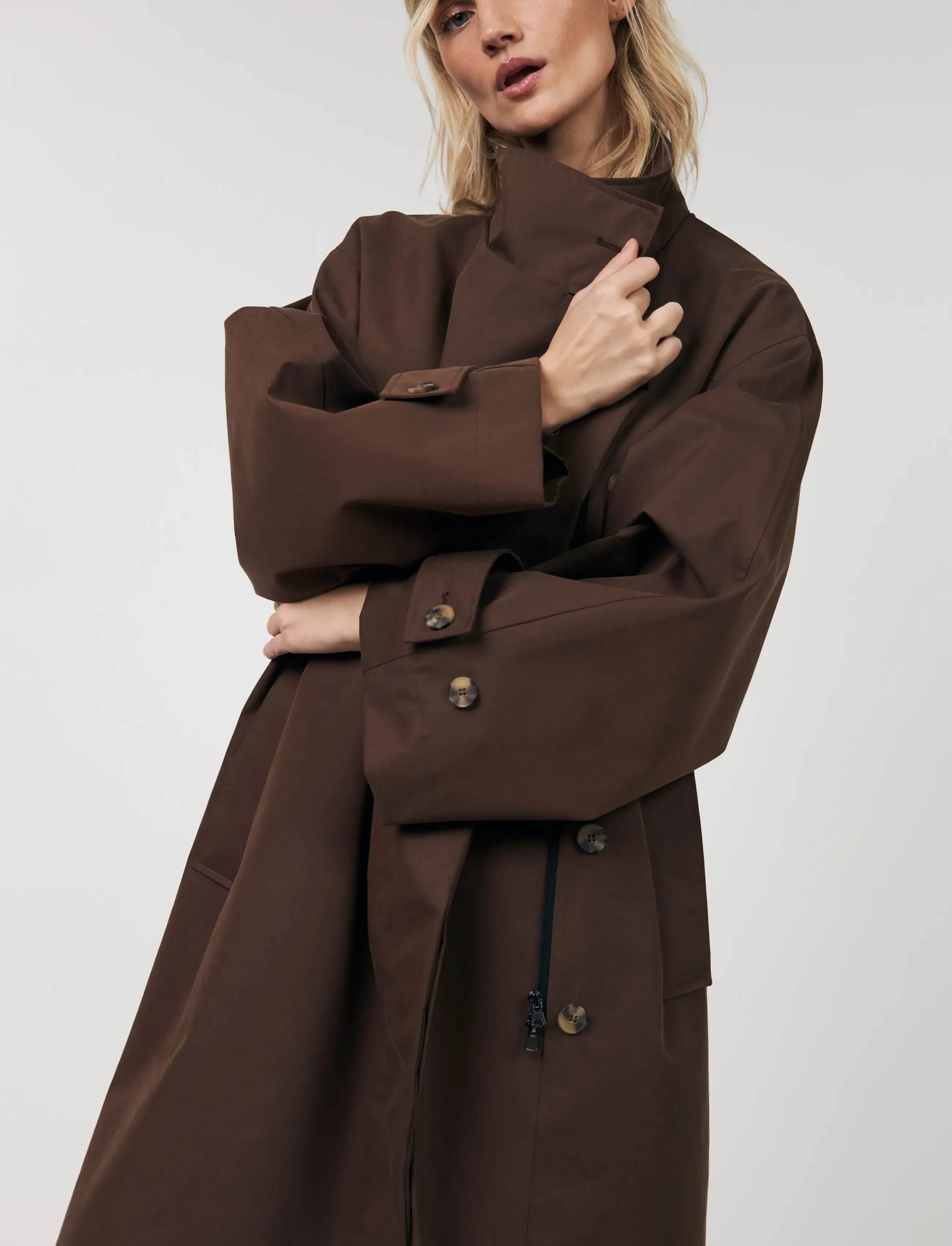 Lollys Laundry RussiLL Jacket LS - Trenchcoats - DARK MOKKA / brown