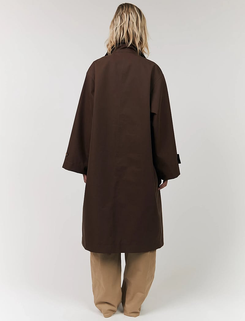 Lollys Laundry - RussiLL Jacket LS - trenchcoats - dark mokka - 3