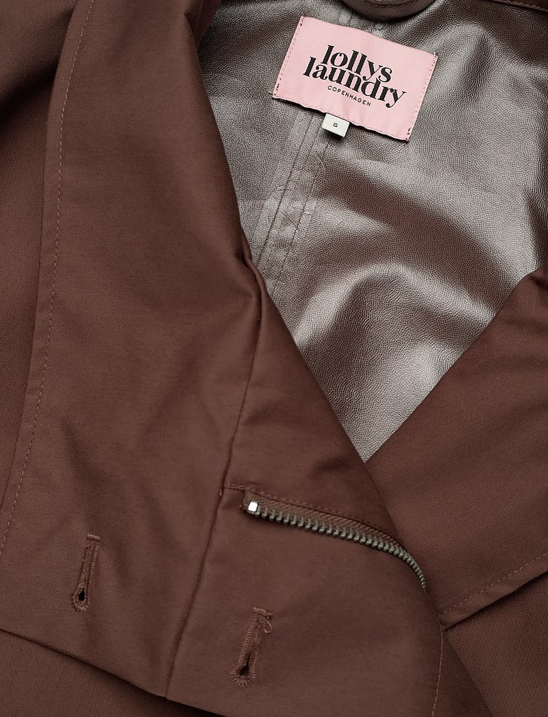 Lollys Laundry - RussiLL Jacket LS - trenchcoats - dark mokka - 4