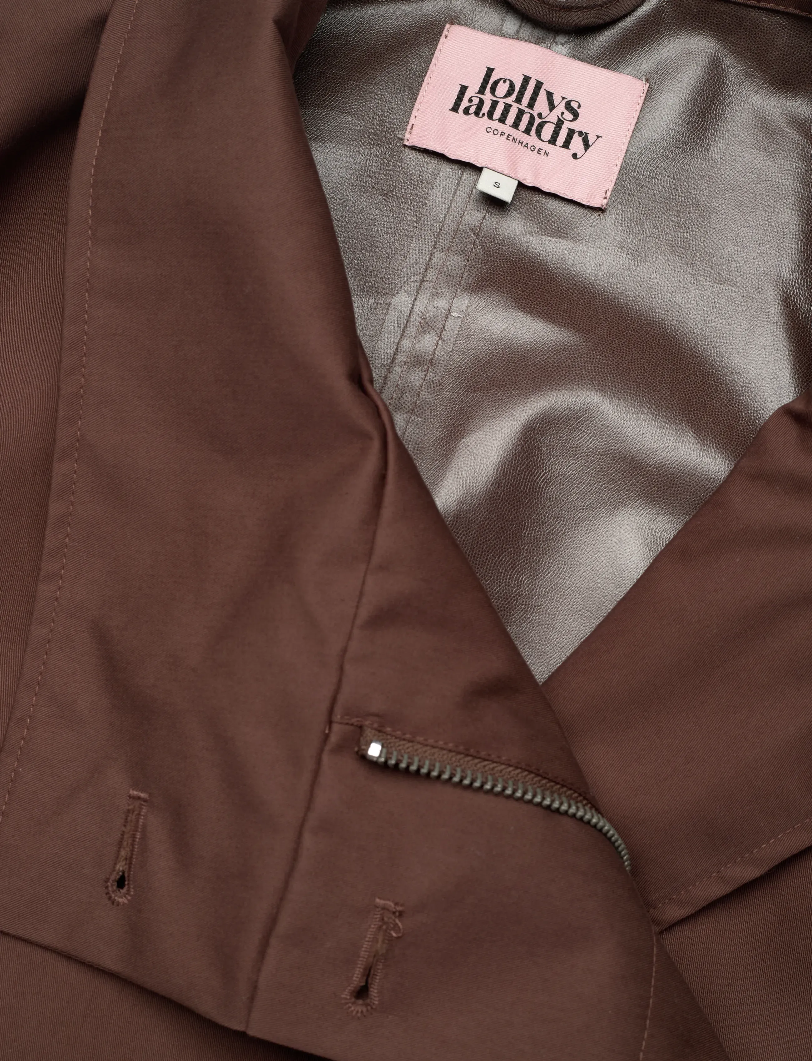 Lollys Laundry - RussiLL Jacket LS - trenchcoats - dark mokka - 4