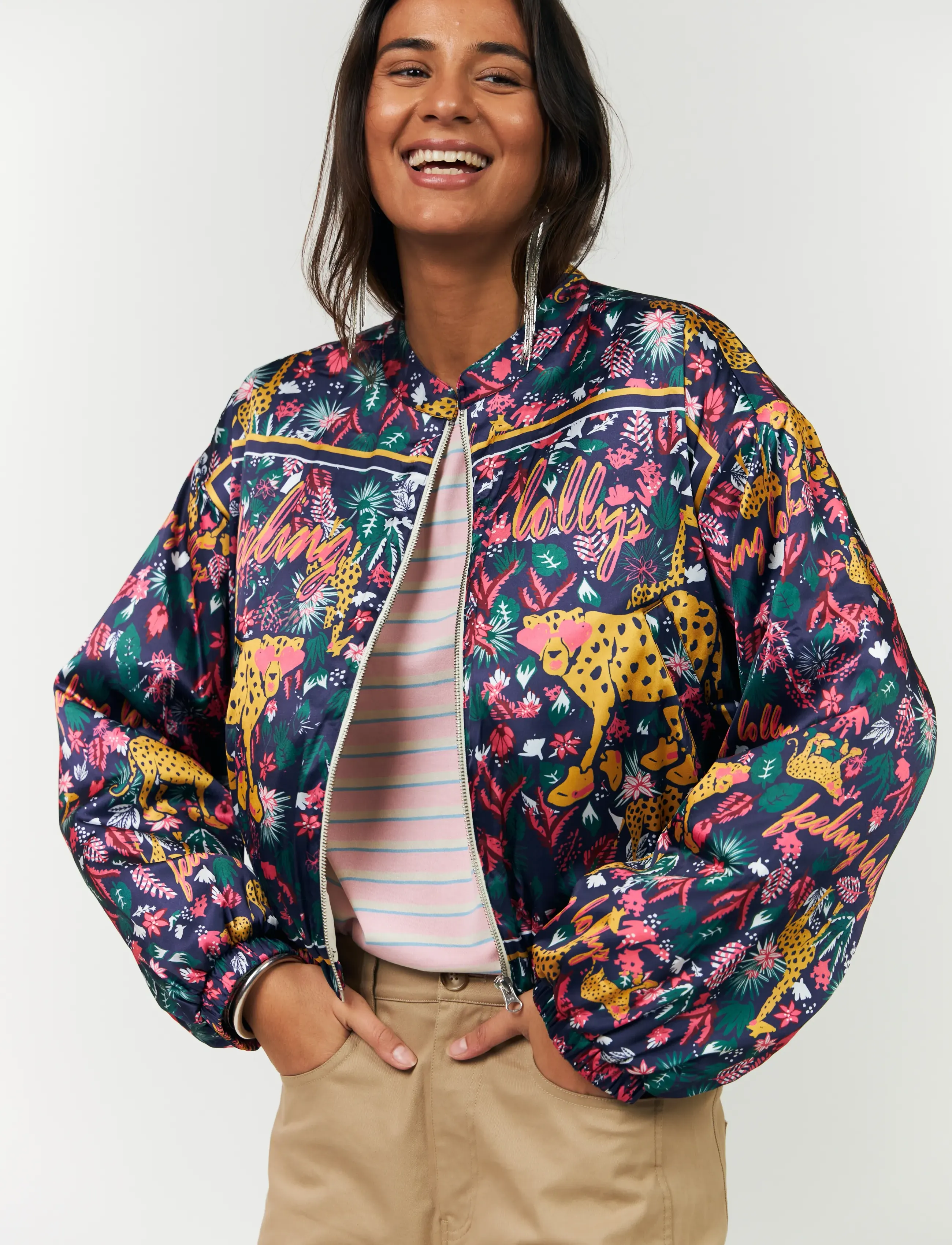 Lollys Laundry Lamall Jacket Ls, L, Jackets, Lila - Bomber, Frauen