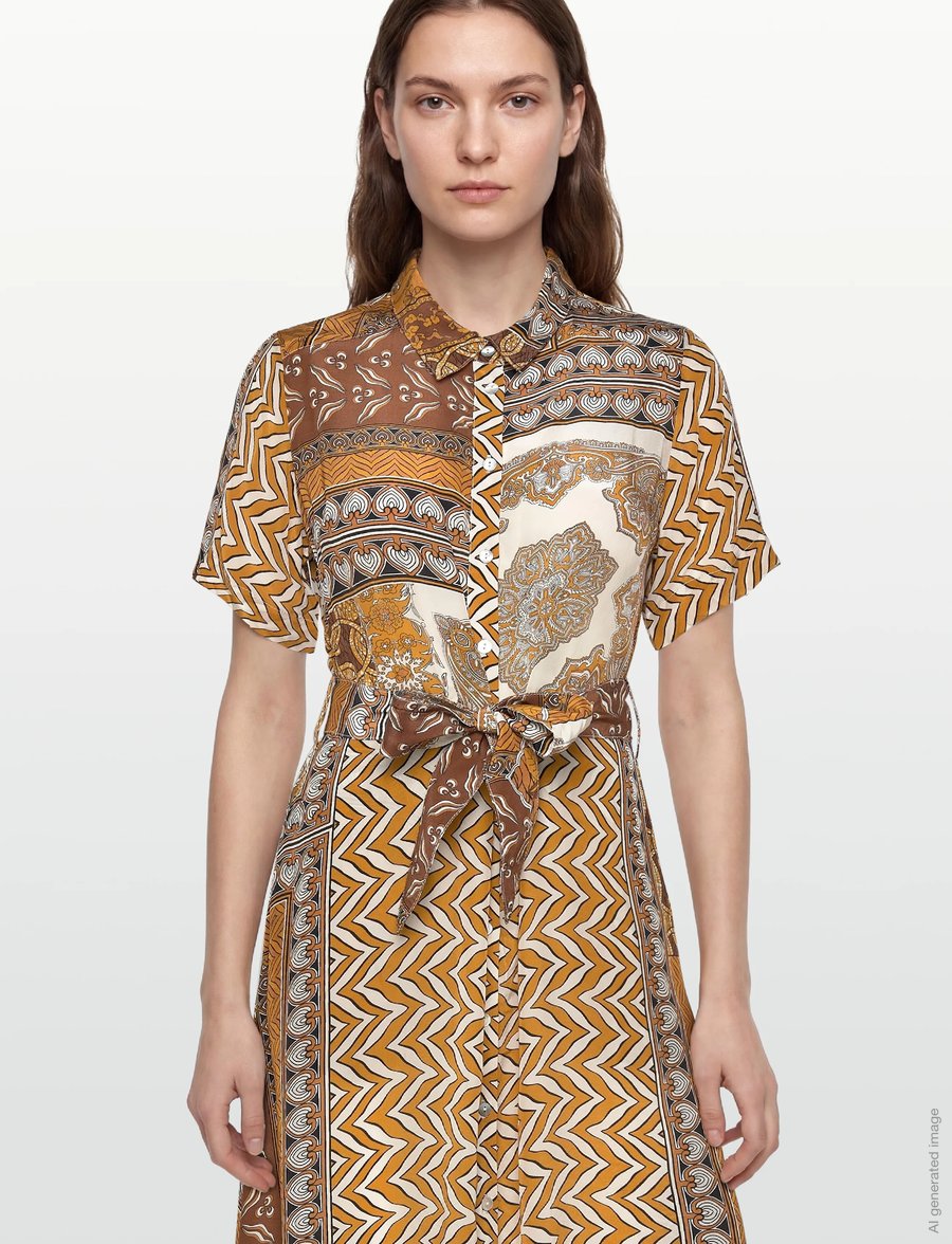 Lollys Laundry - TulleLL Midi dress - särkkleidid - graphic print - 3