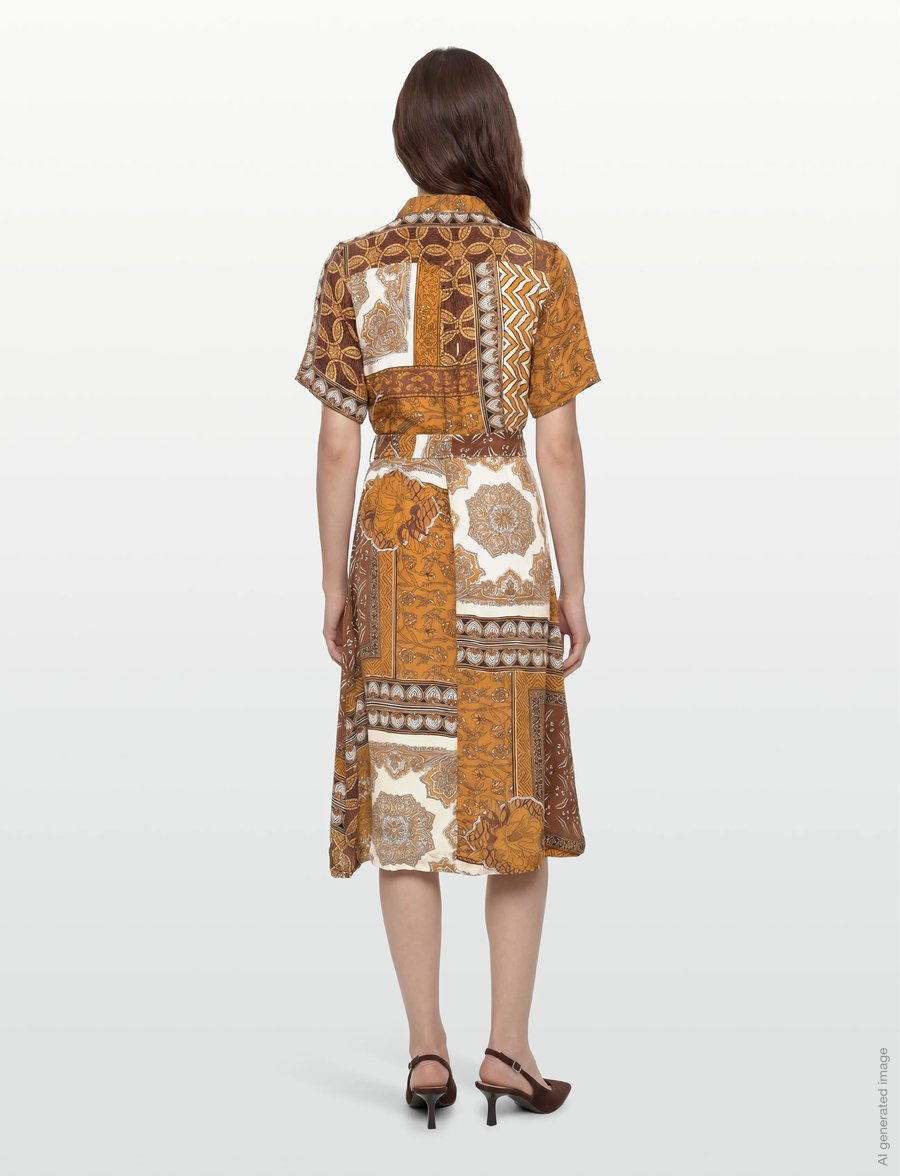 Lollys Laundry - TulleLL Midi dress - särkkleidid - graphic print - 4