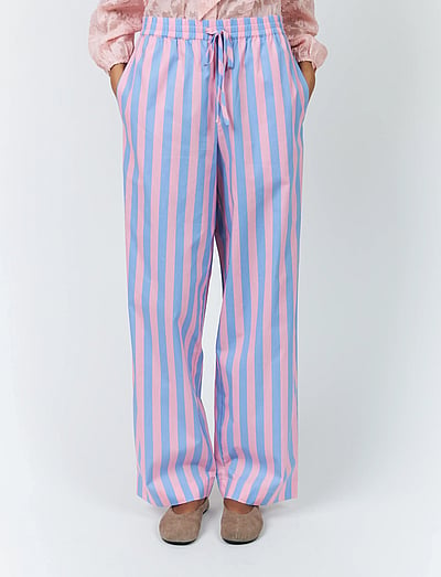 Lollys Laundry RitaLL Pants - Byxor - STRIPE / pink/rose